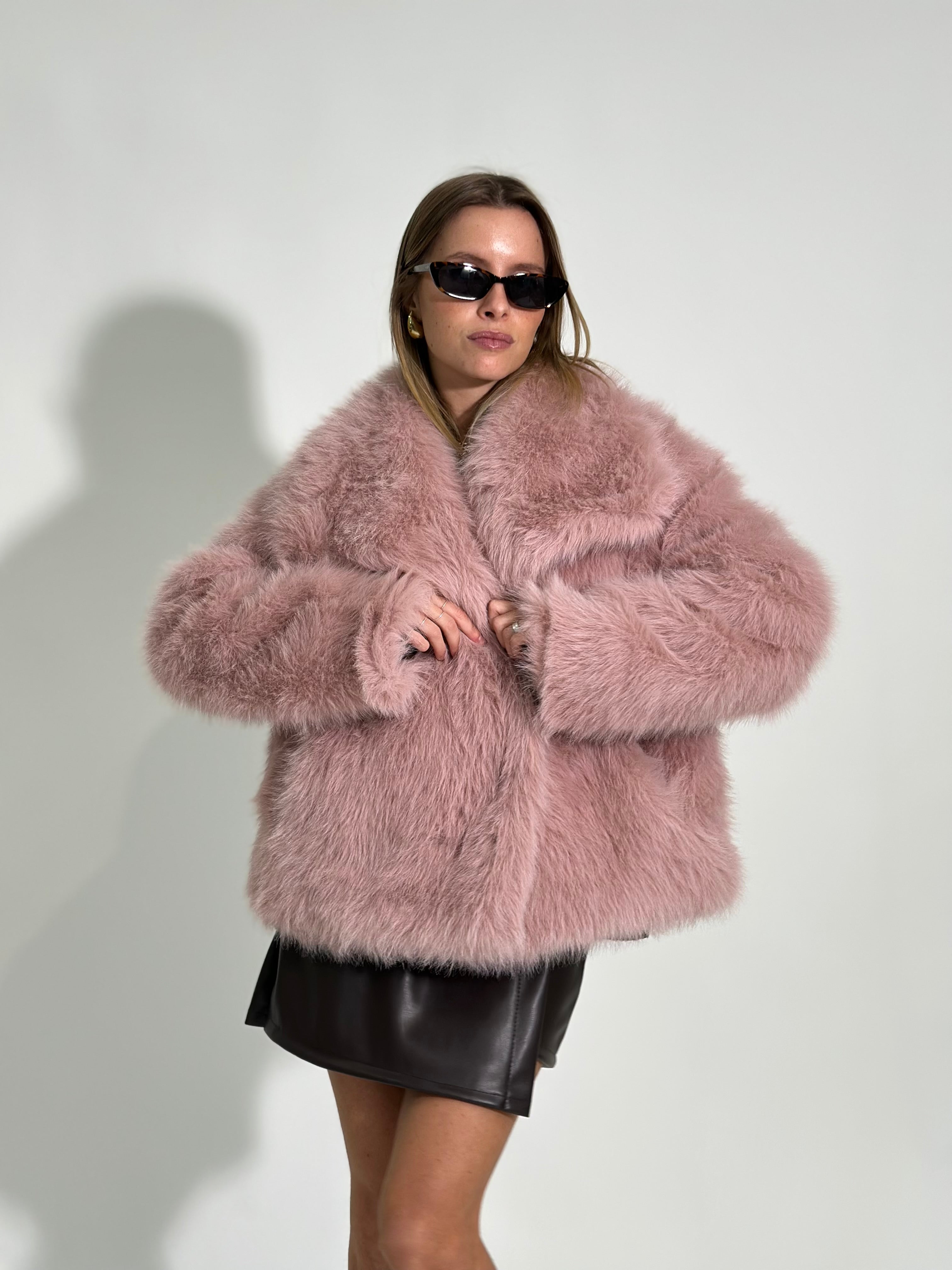 Pelliccia Y0238 ROSA