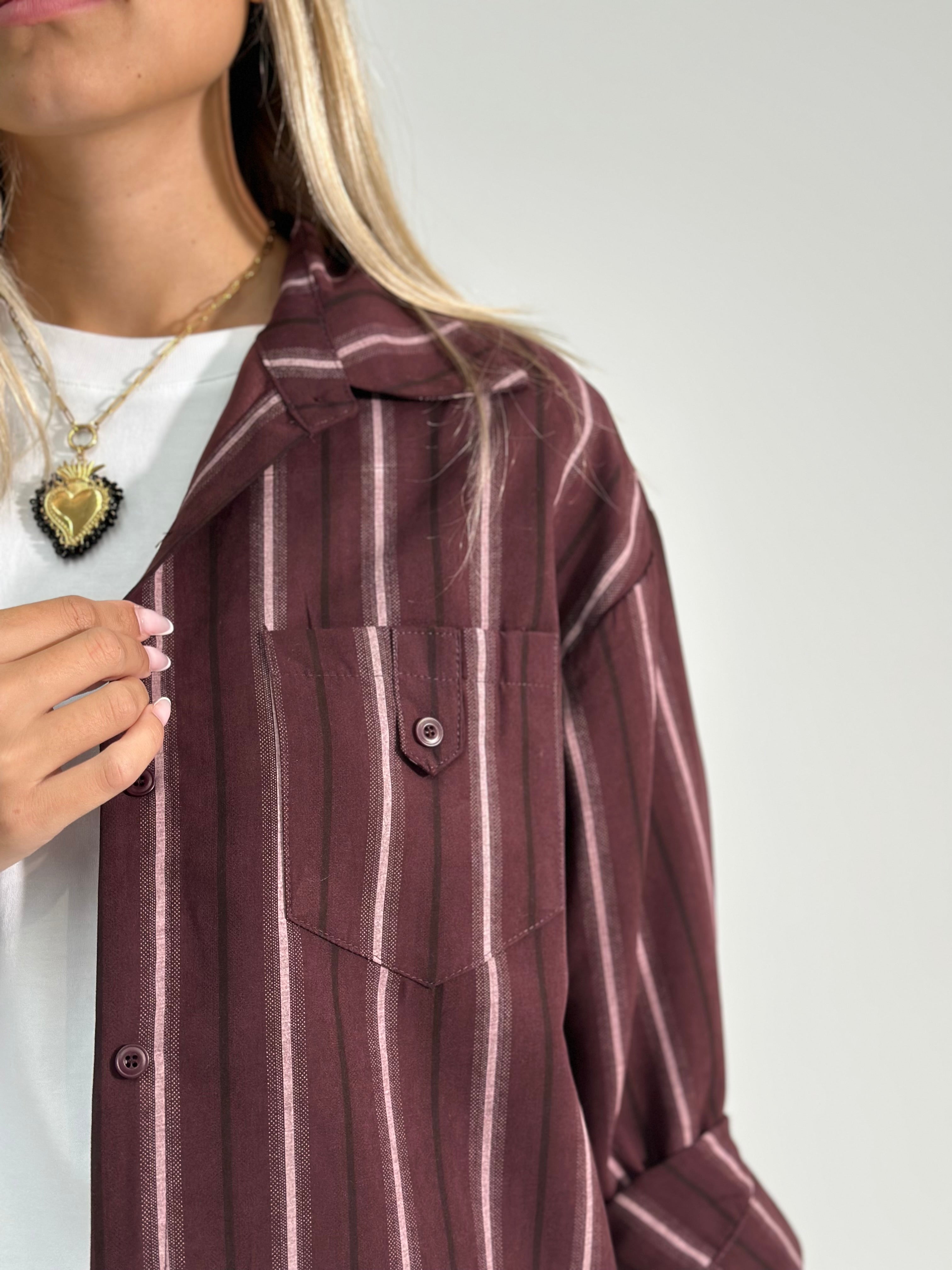 Camicia rigata 56007