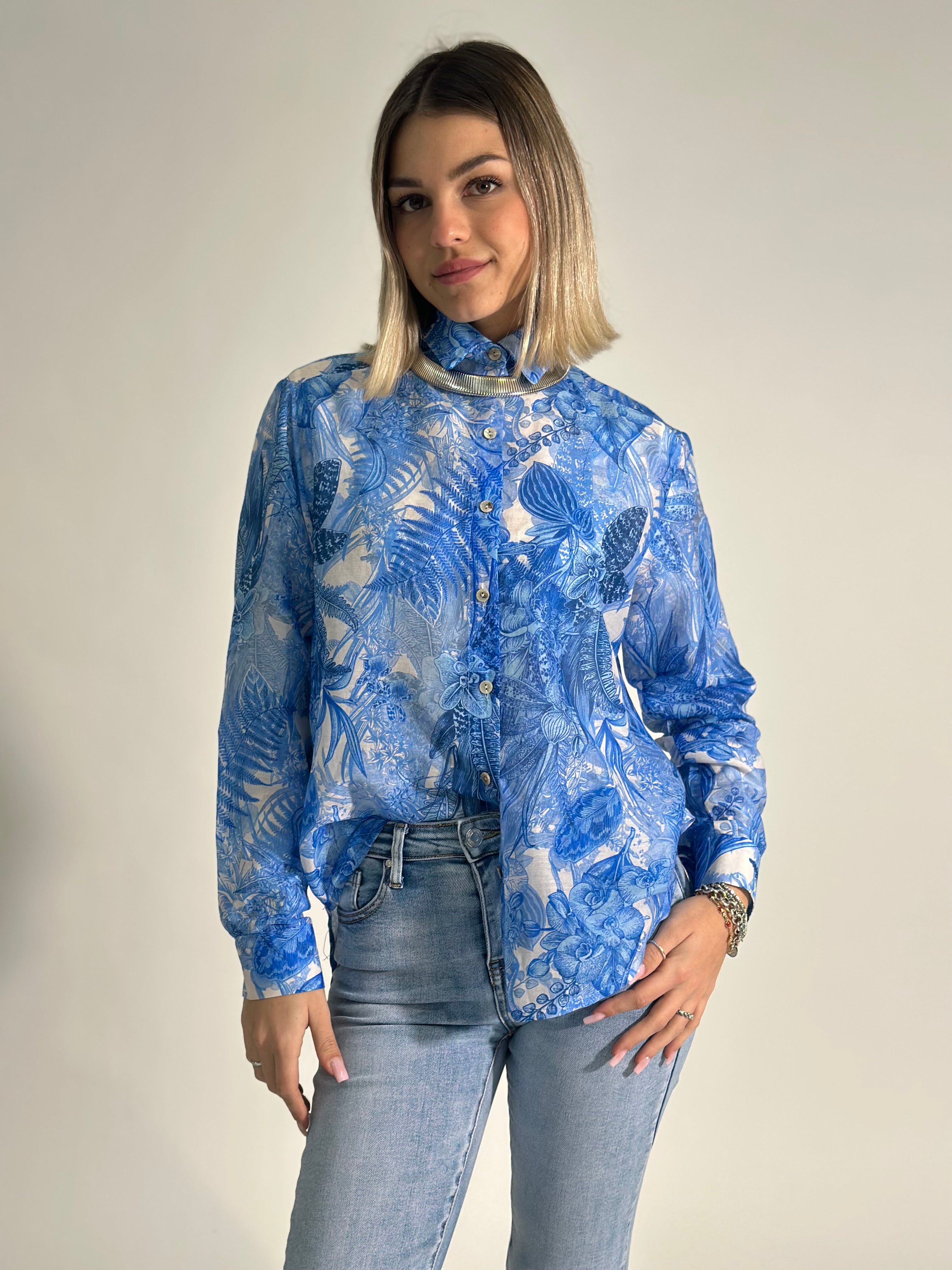 Camicia misto seta T1510