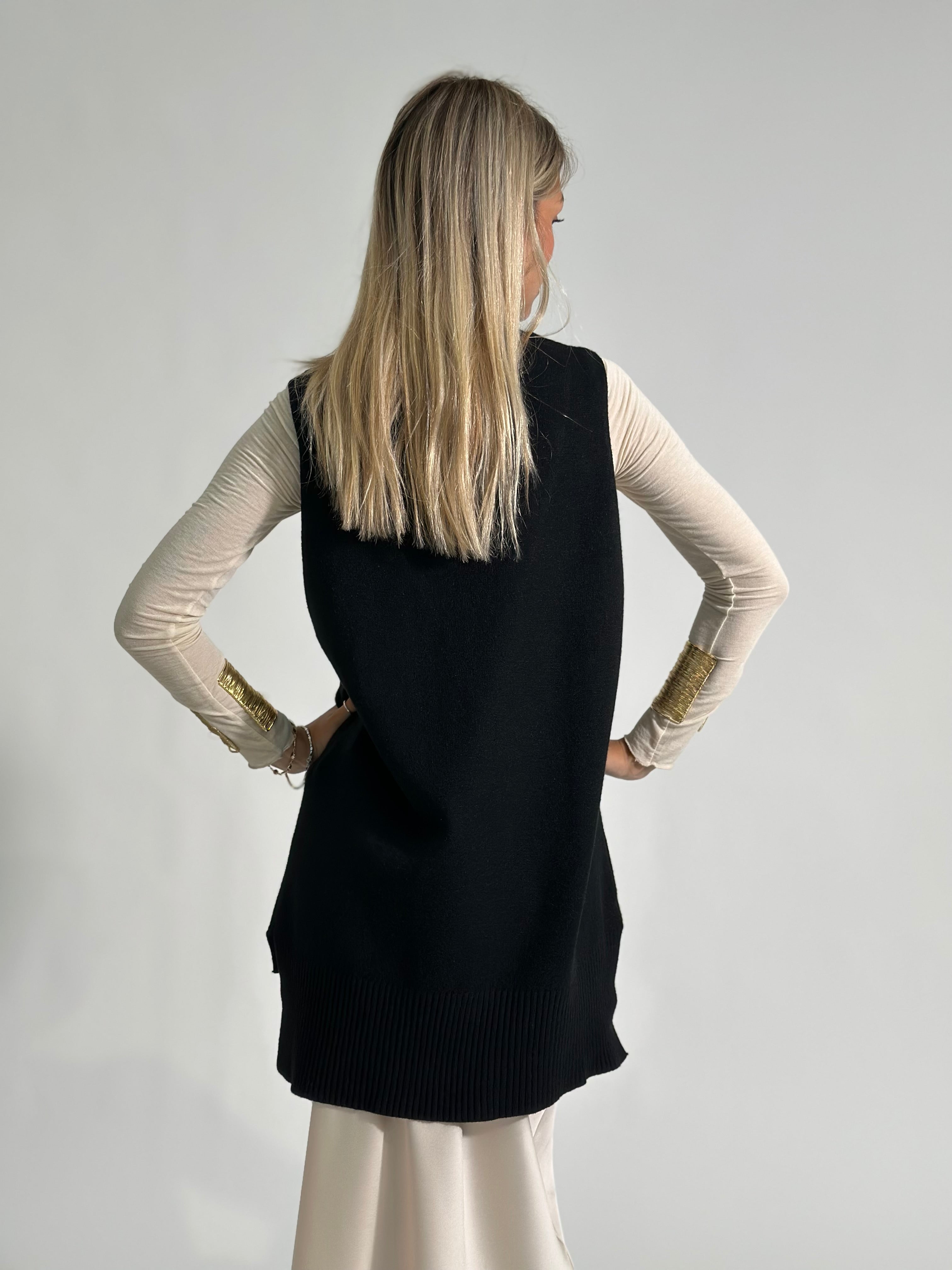 Gilet over 48 NERO