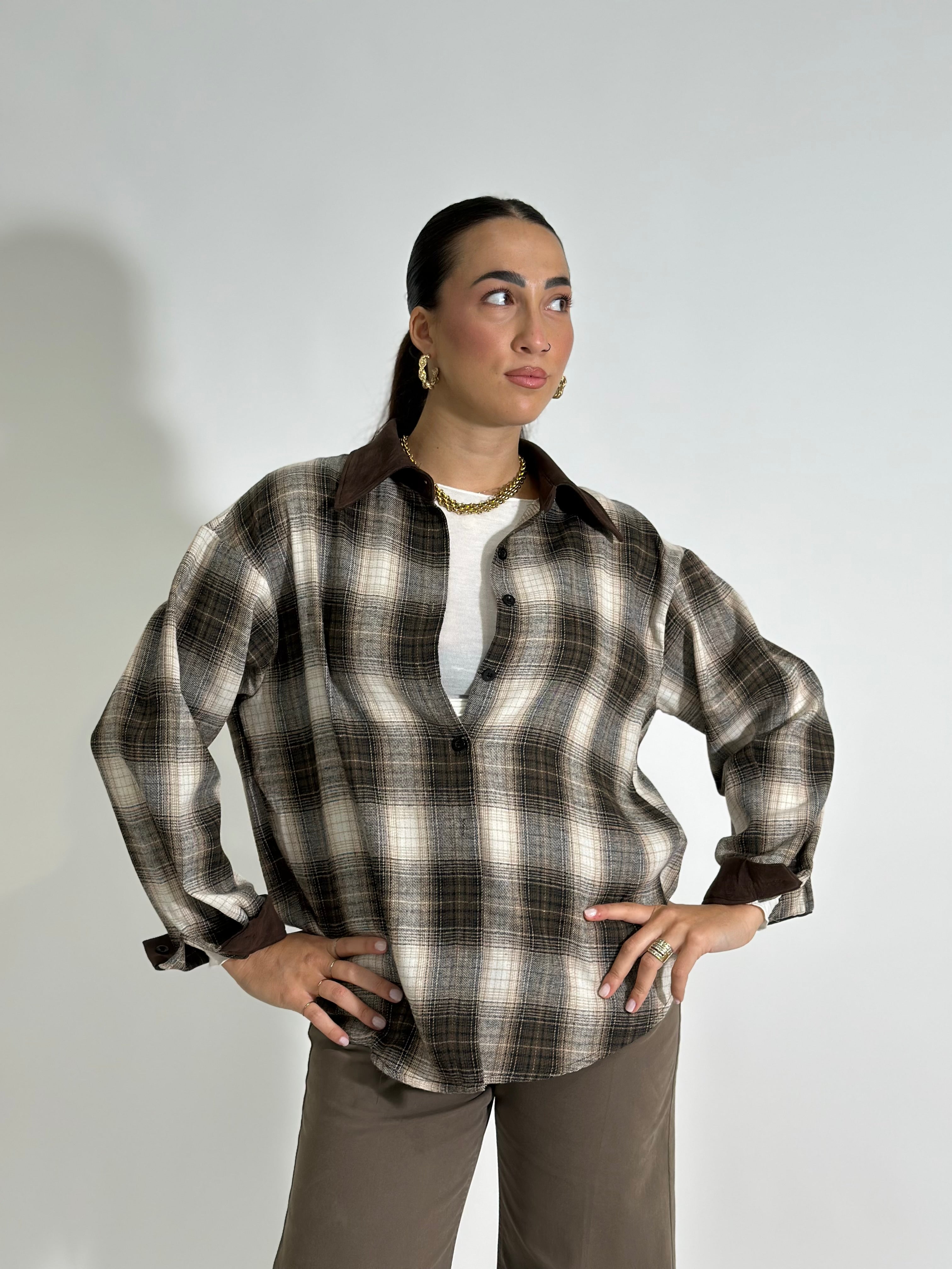 Camicia Check K909 MORO