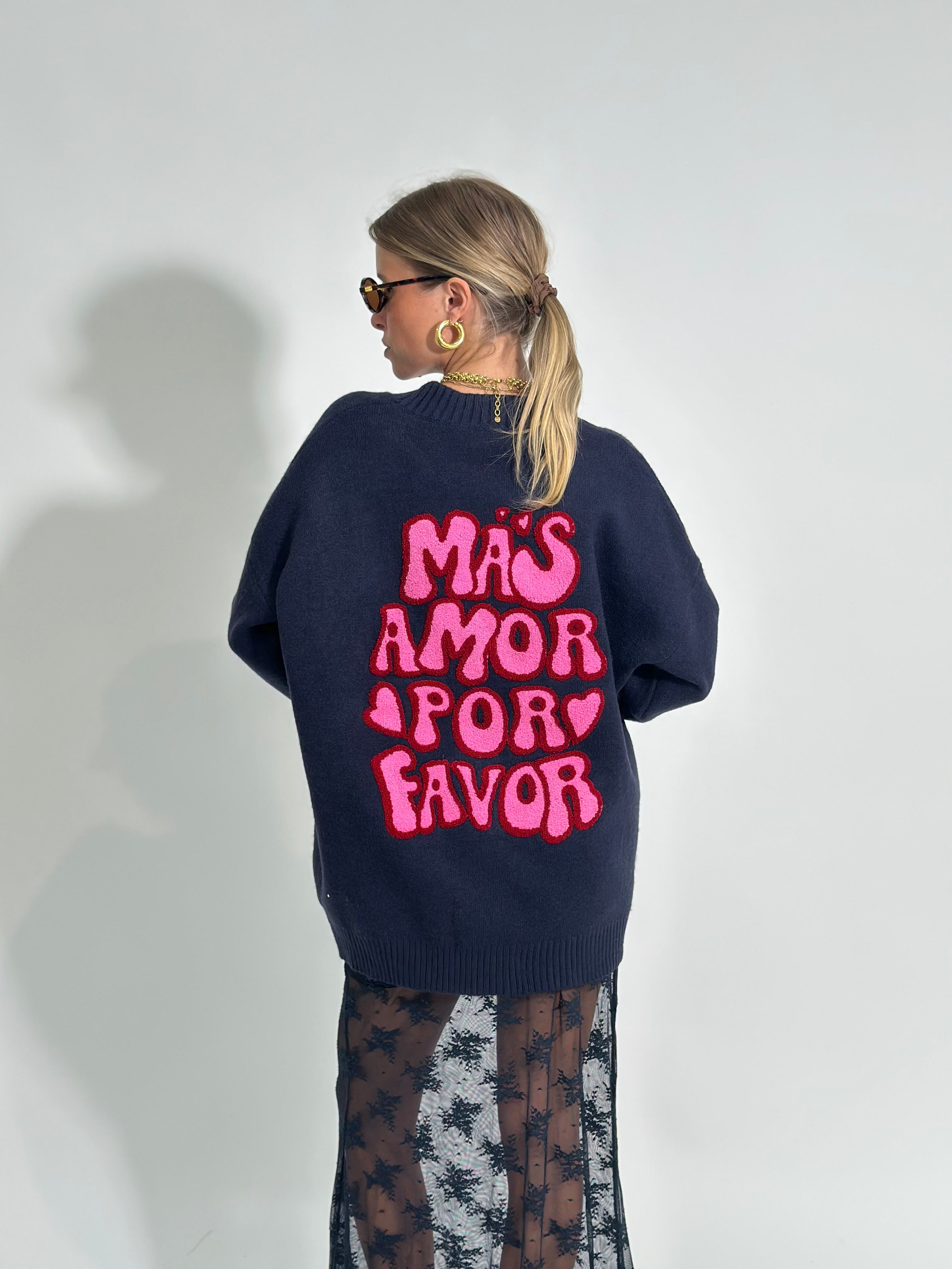 Cardigan Mas Amor S1119 BLU