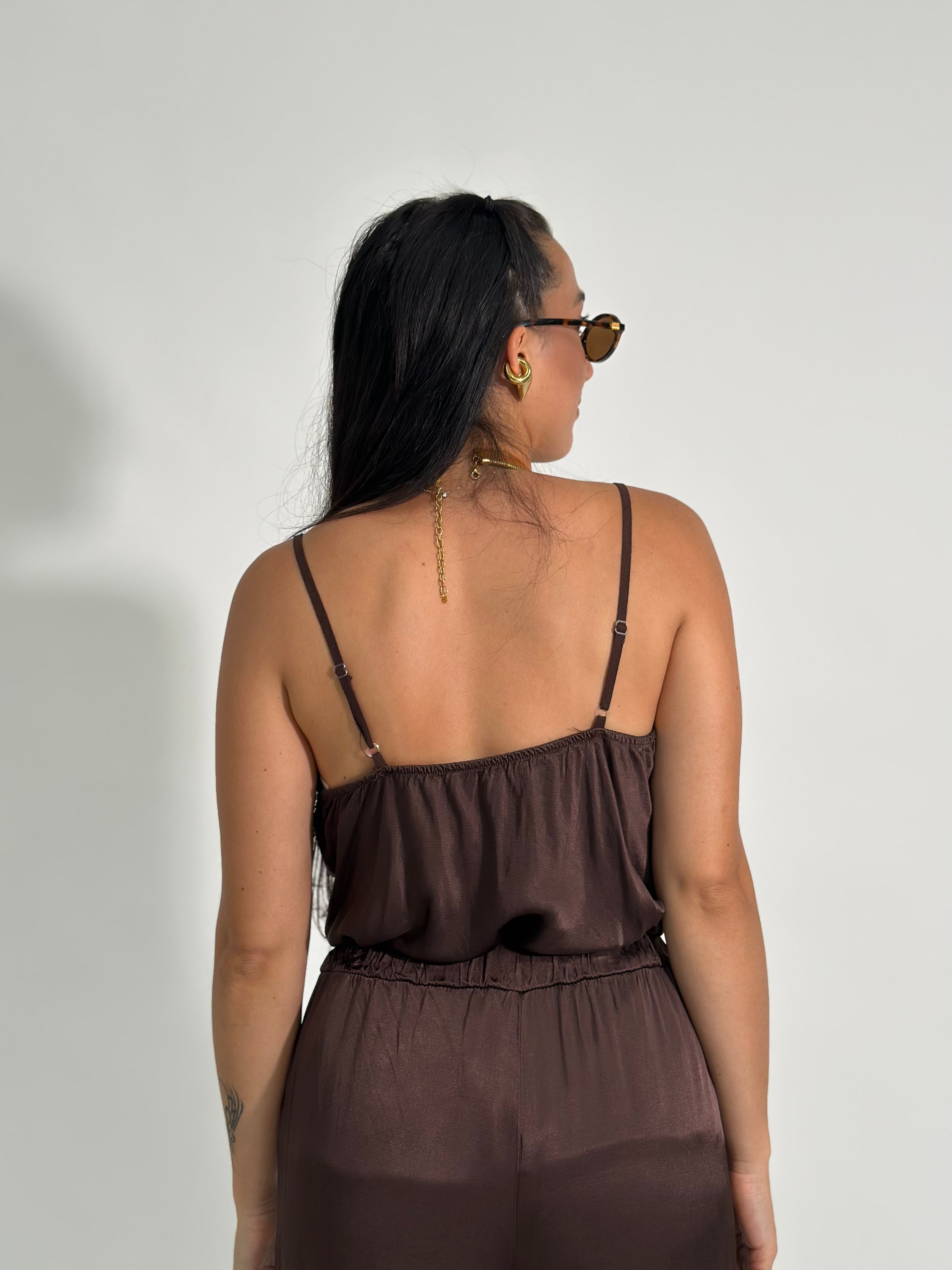 Top satin pizzo 80228
