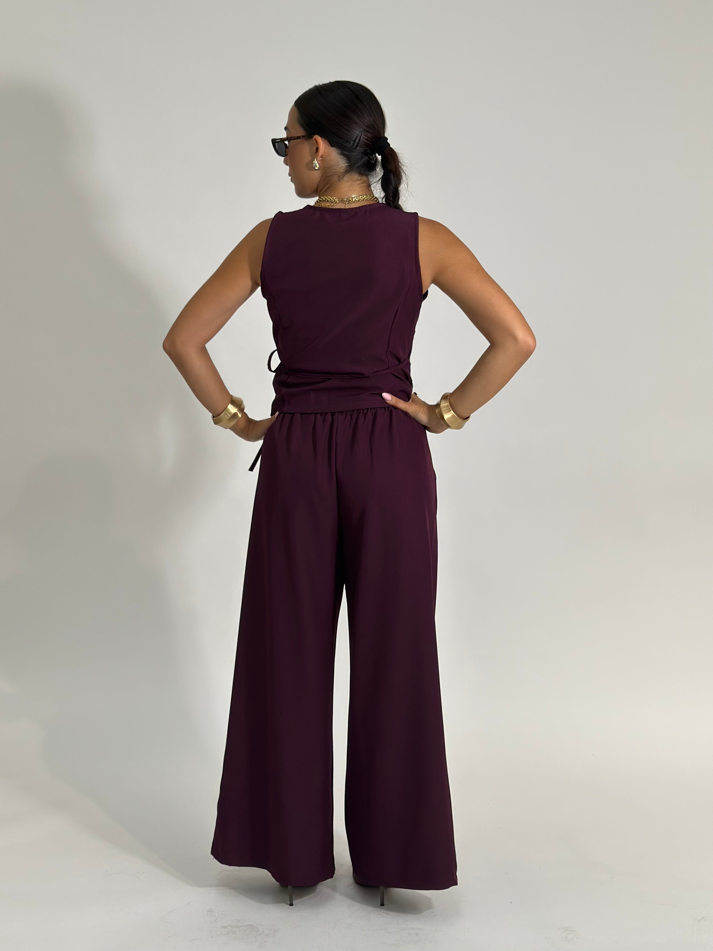 Completo gilet 5181 BURGUNDY
