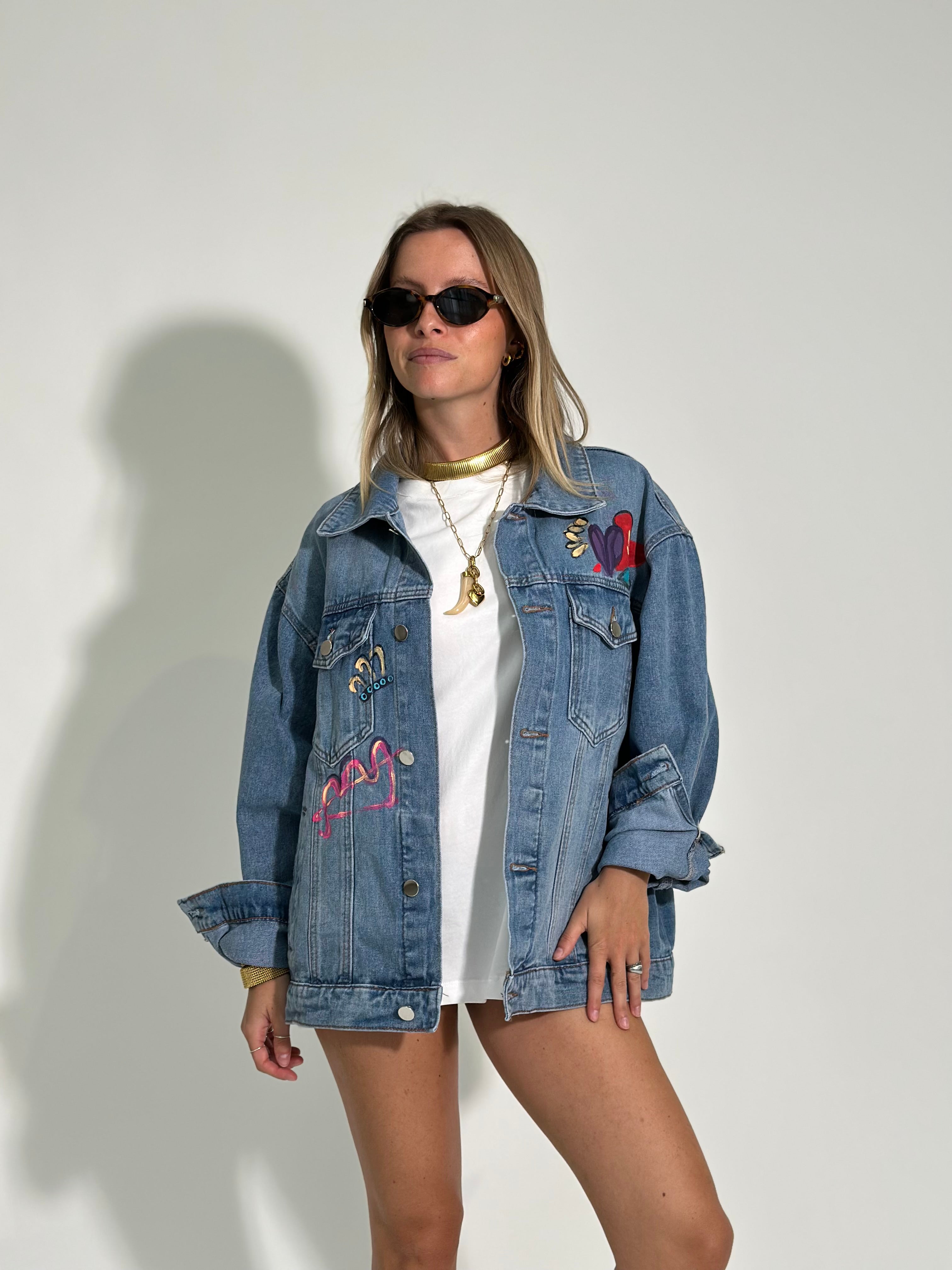 Giacca denim love 20118