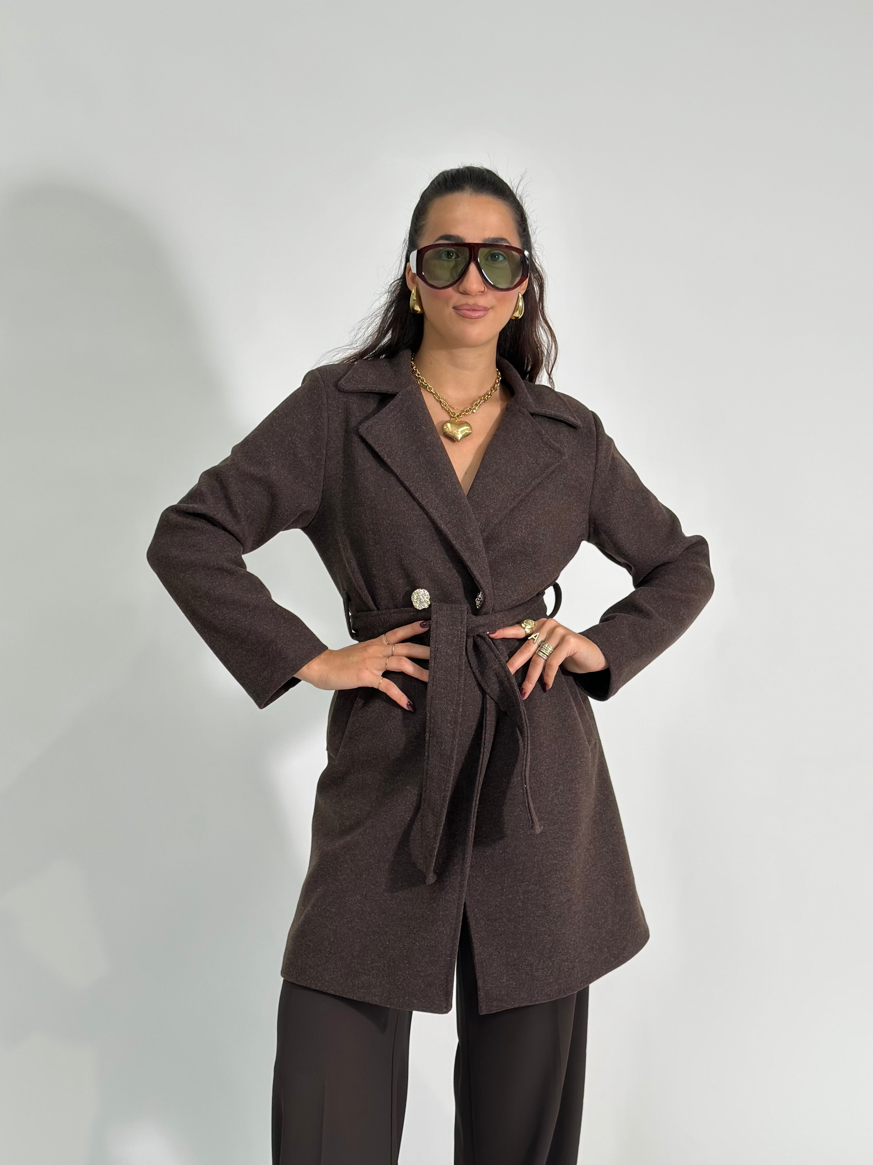 Cappotto trench 90996 MORO