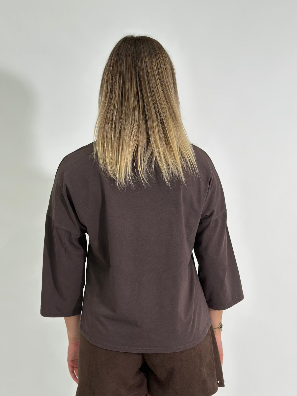 T-shirt manica lunga 10512 MORO