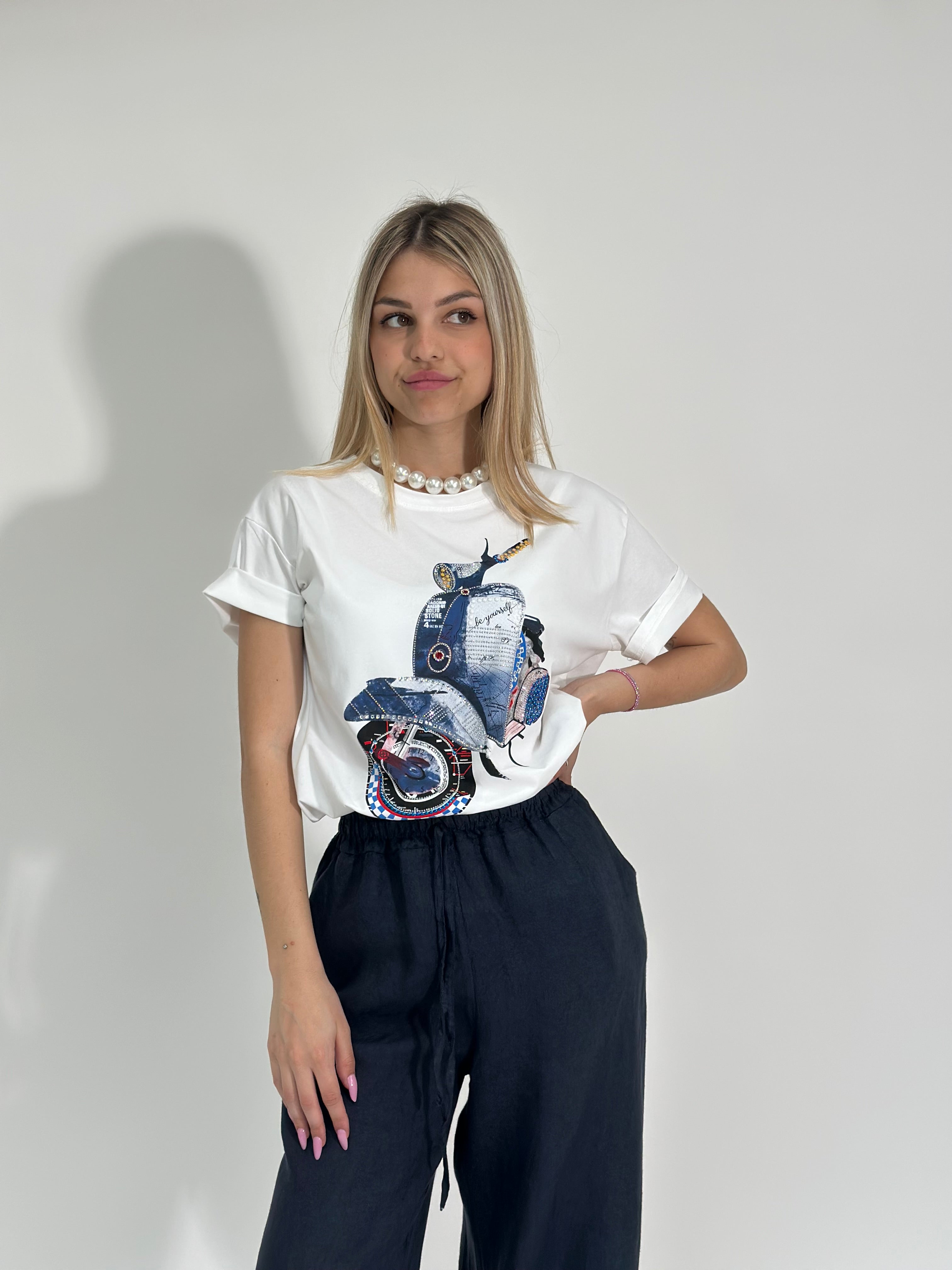 T-shirt Vespa J2020 BLU