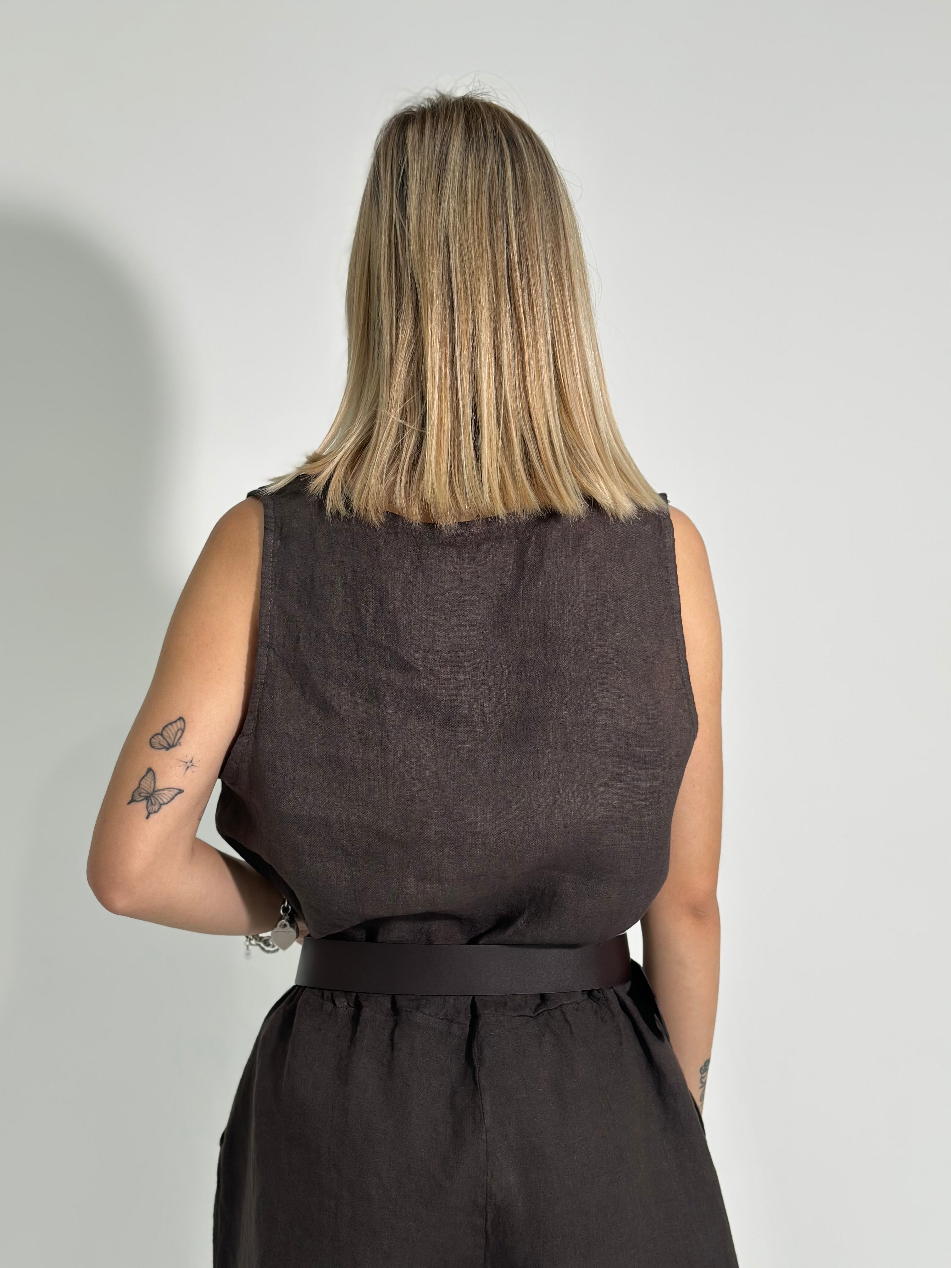 Canotta lino 10706
