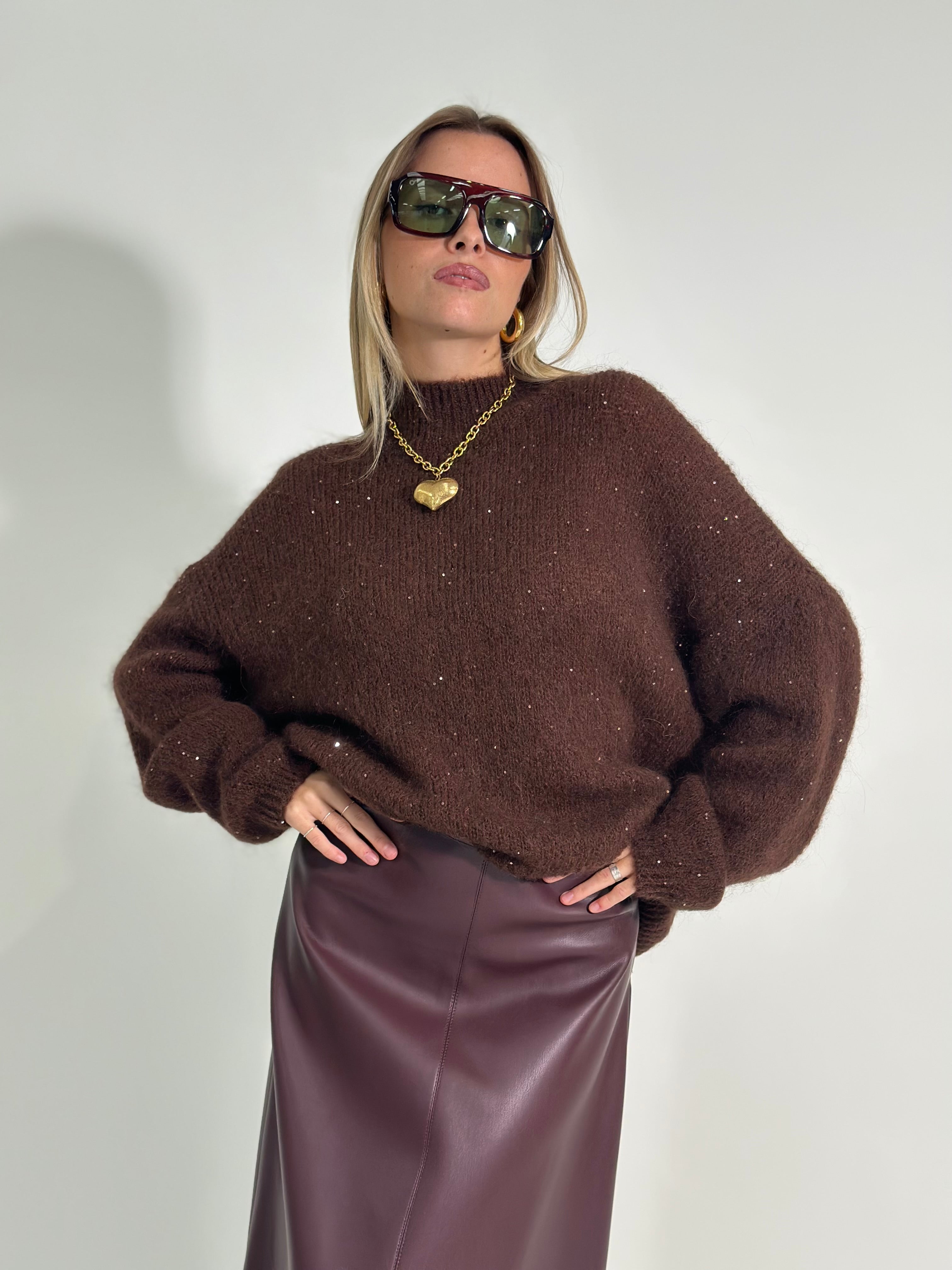 Maglia alpaca paillettes 7731