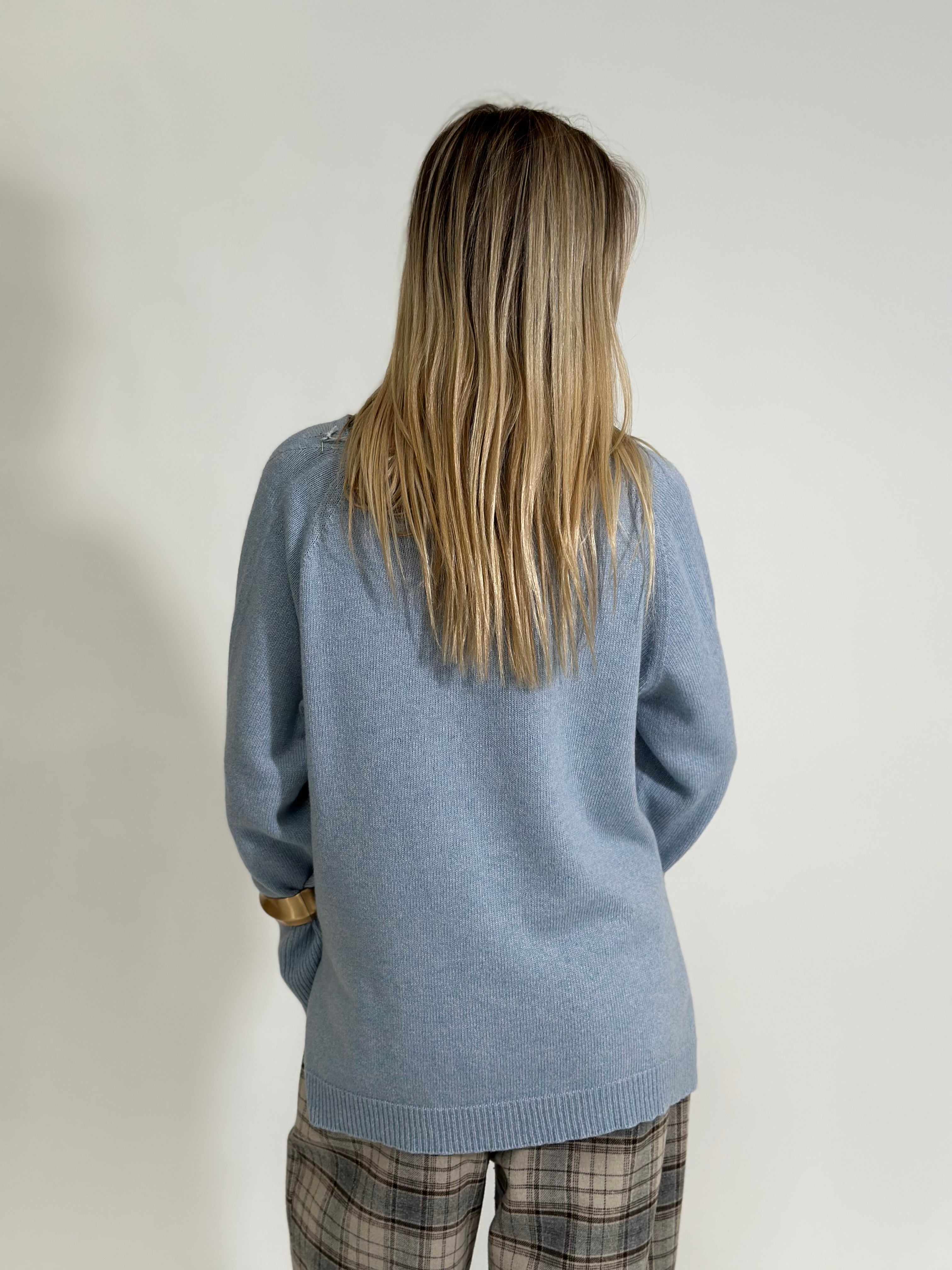 Maglia Cashmere 6617 AZZURRO