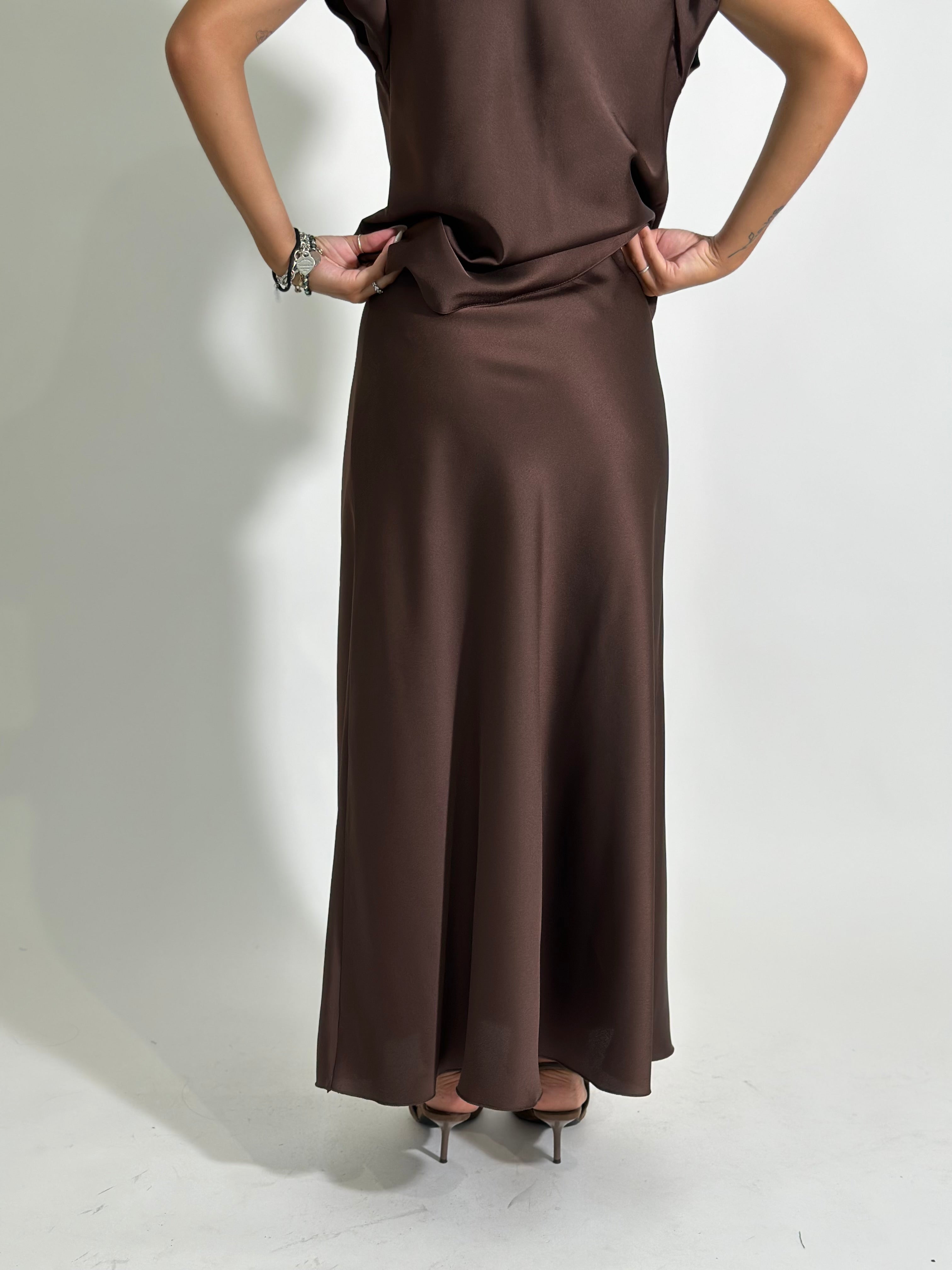Gonna longuette satin 2236