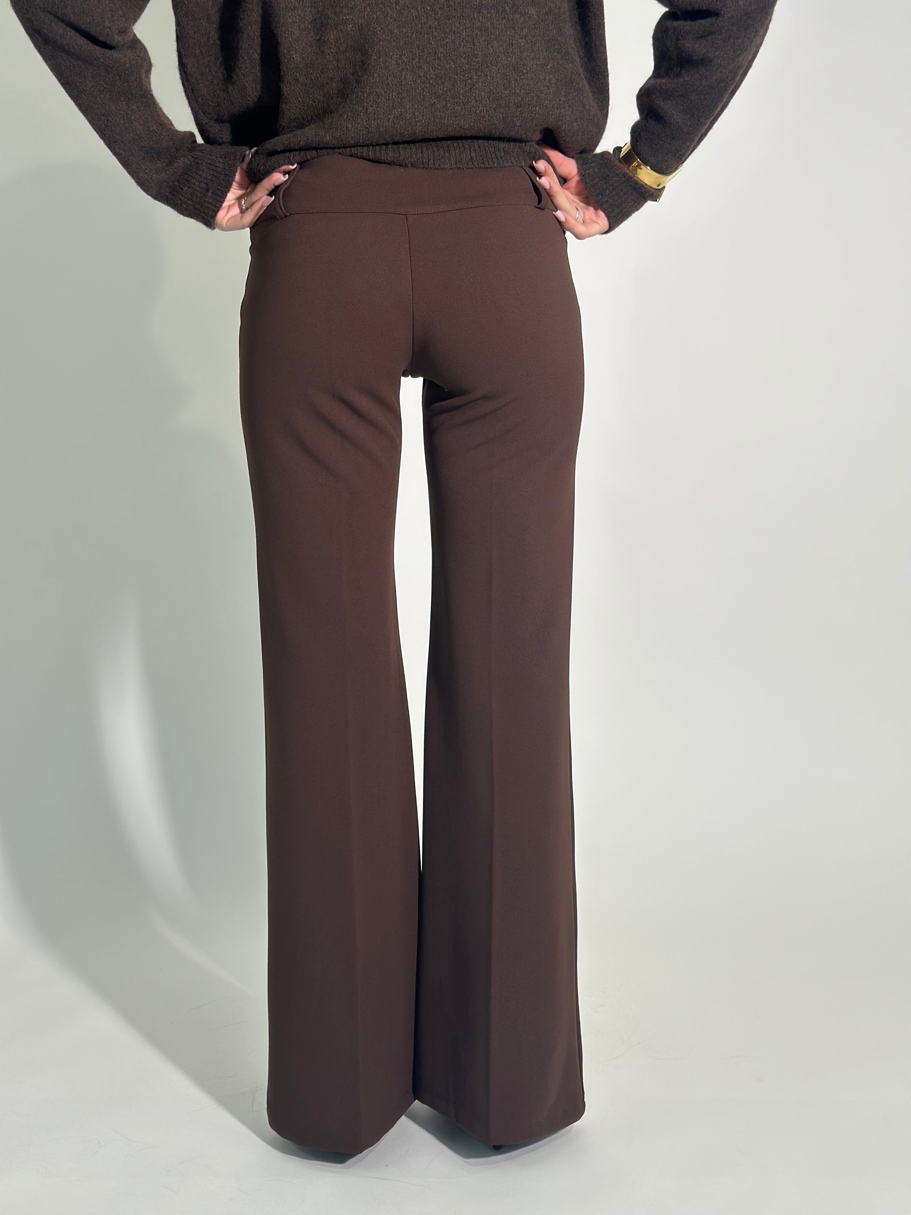 Pantalone flare 80 MORO