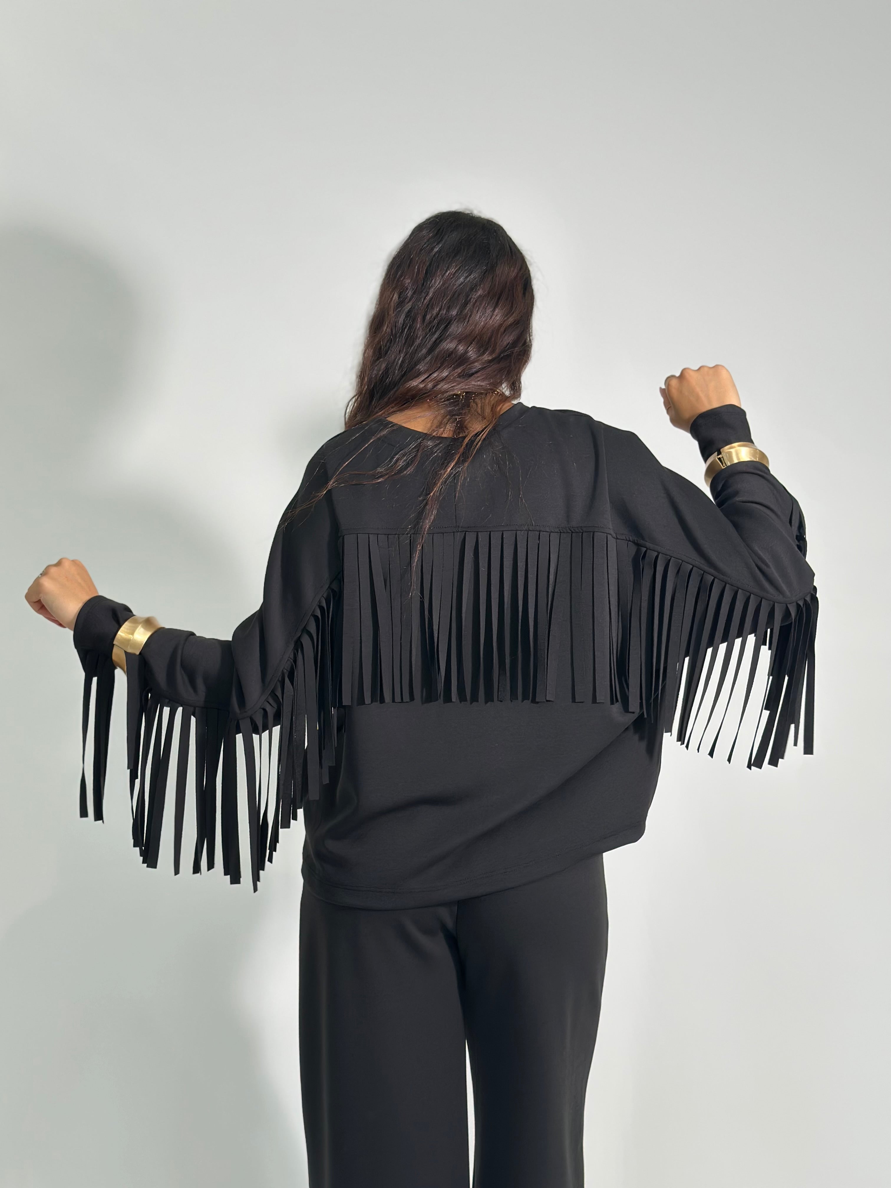 Completo frange 11792 NERO