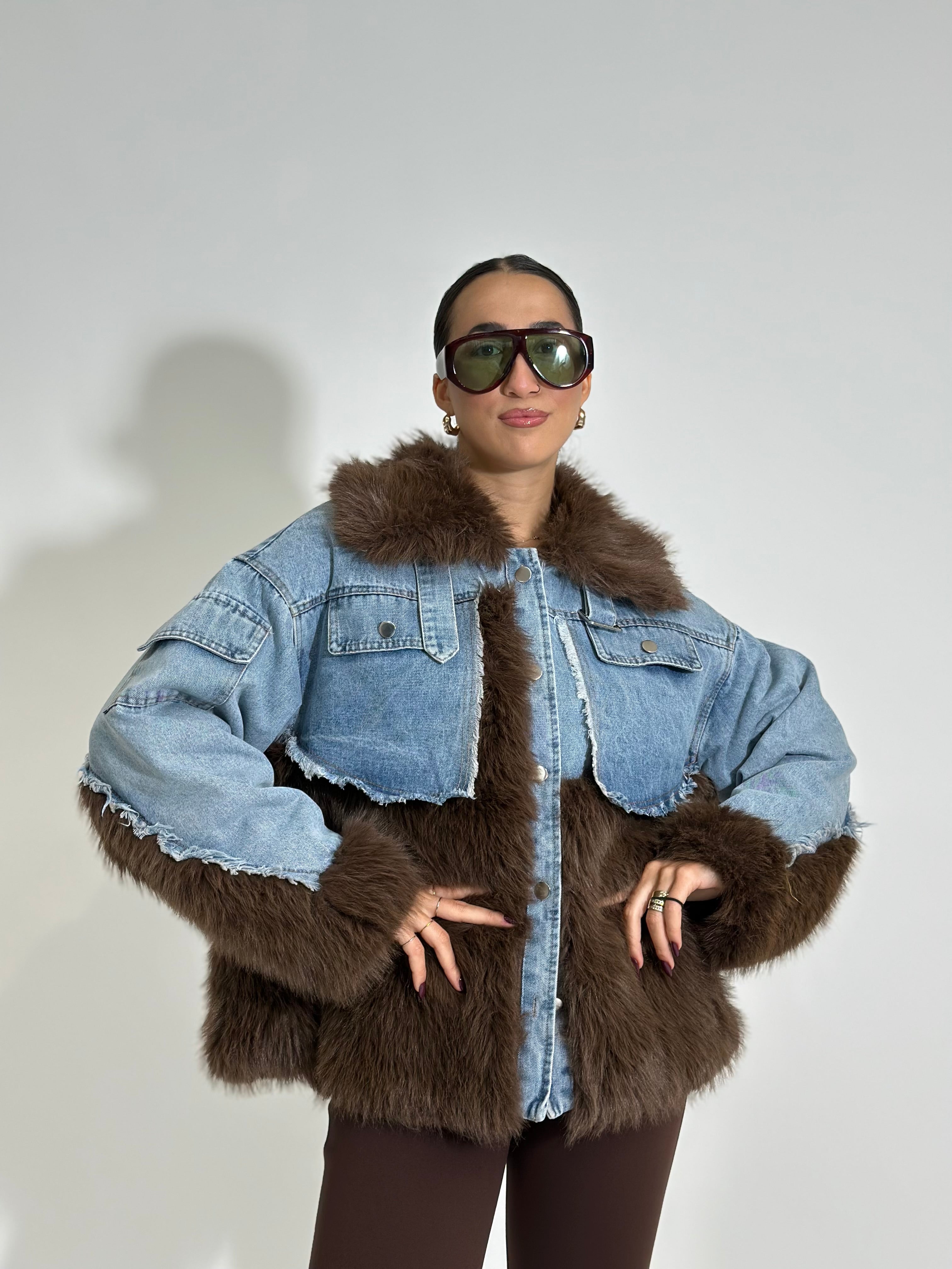 Giaccone denim Q0031