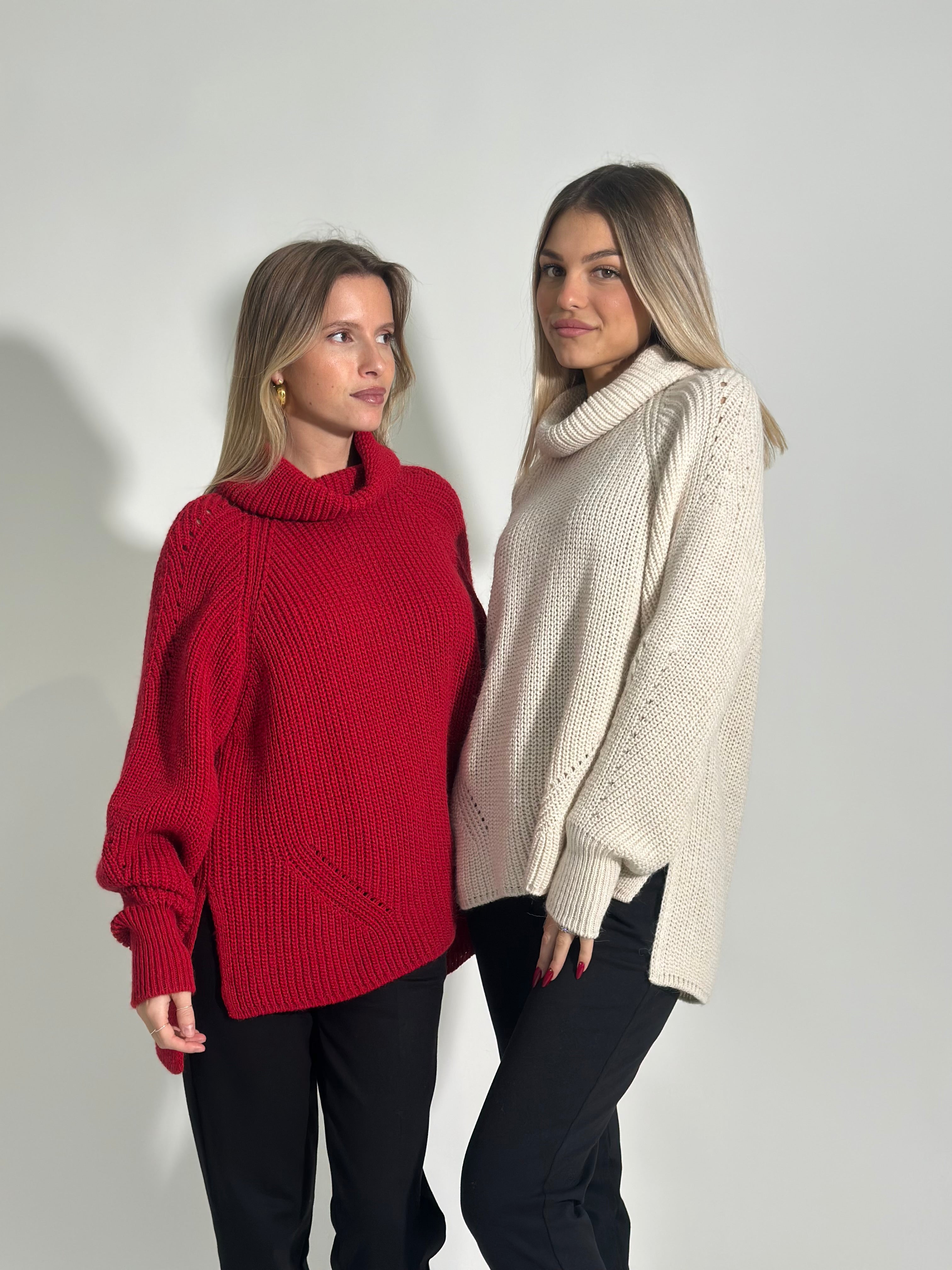 Maglia coste inglese 10343 ROSSO