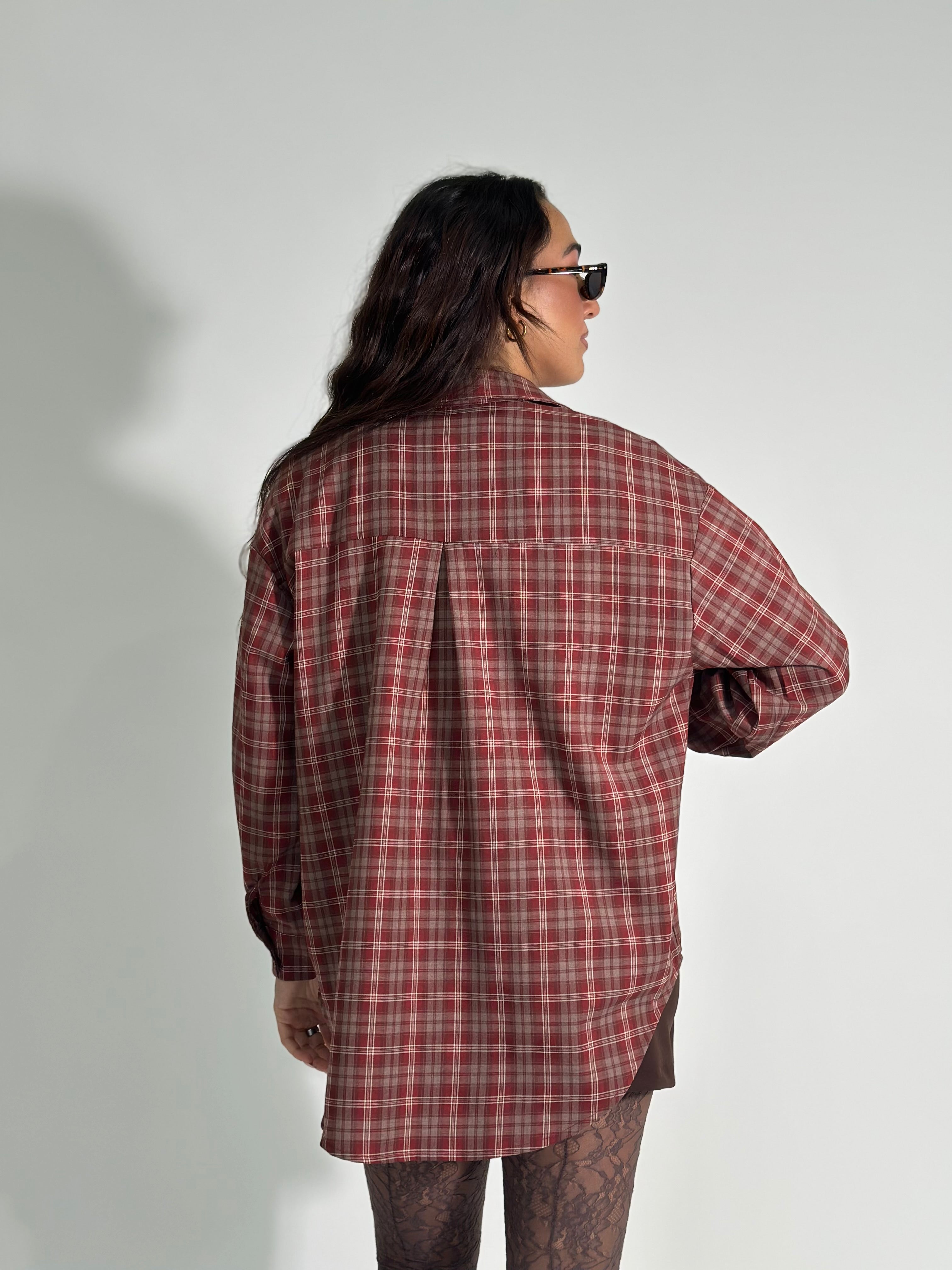 Camicia madras 17173 BURGUNDY