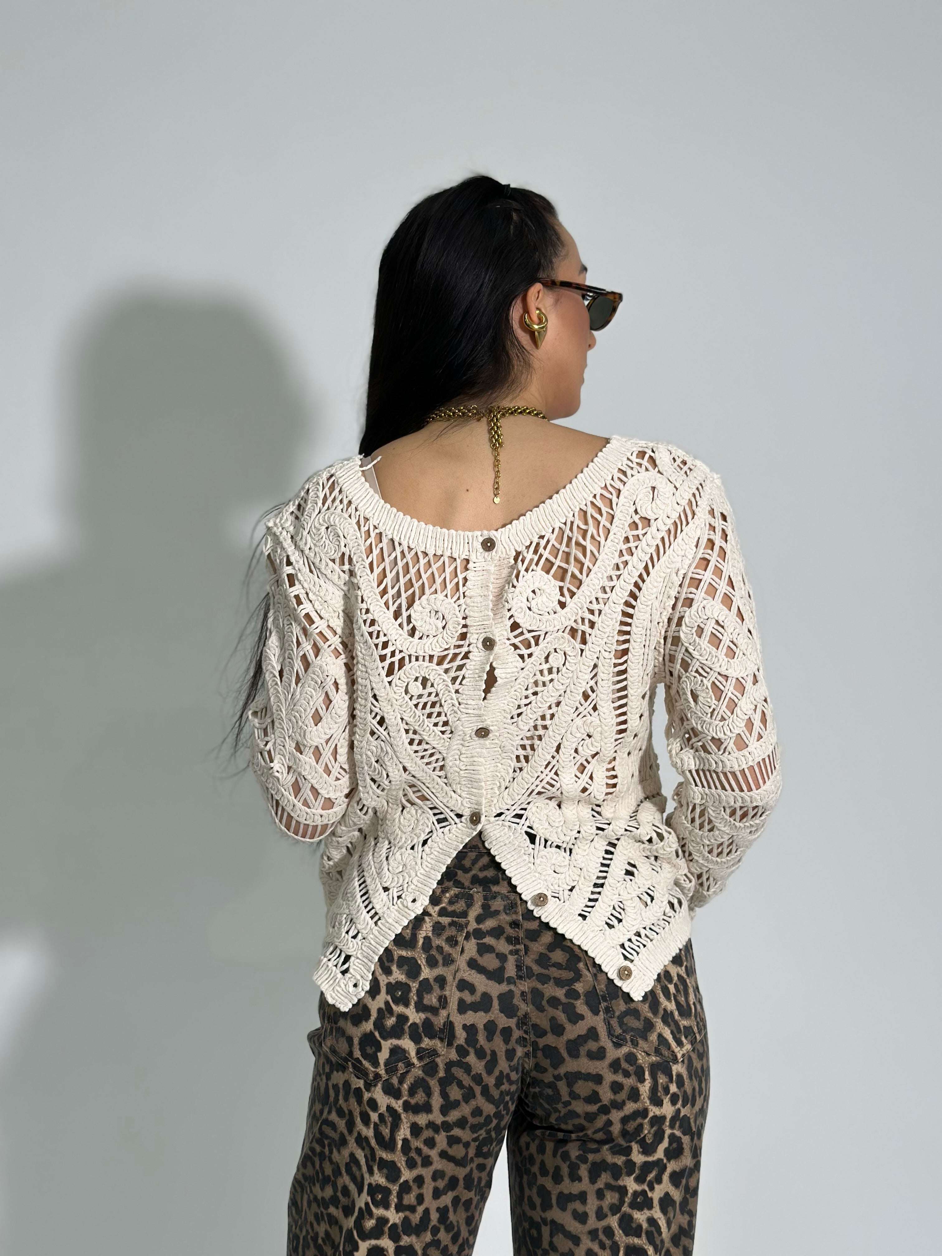 Cardigan crochet 68010
