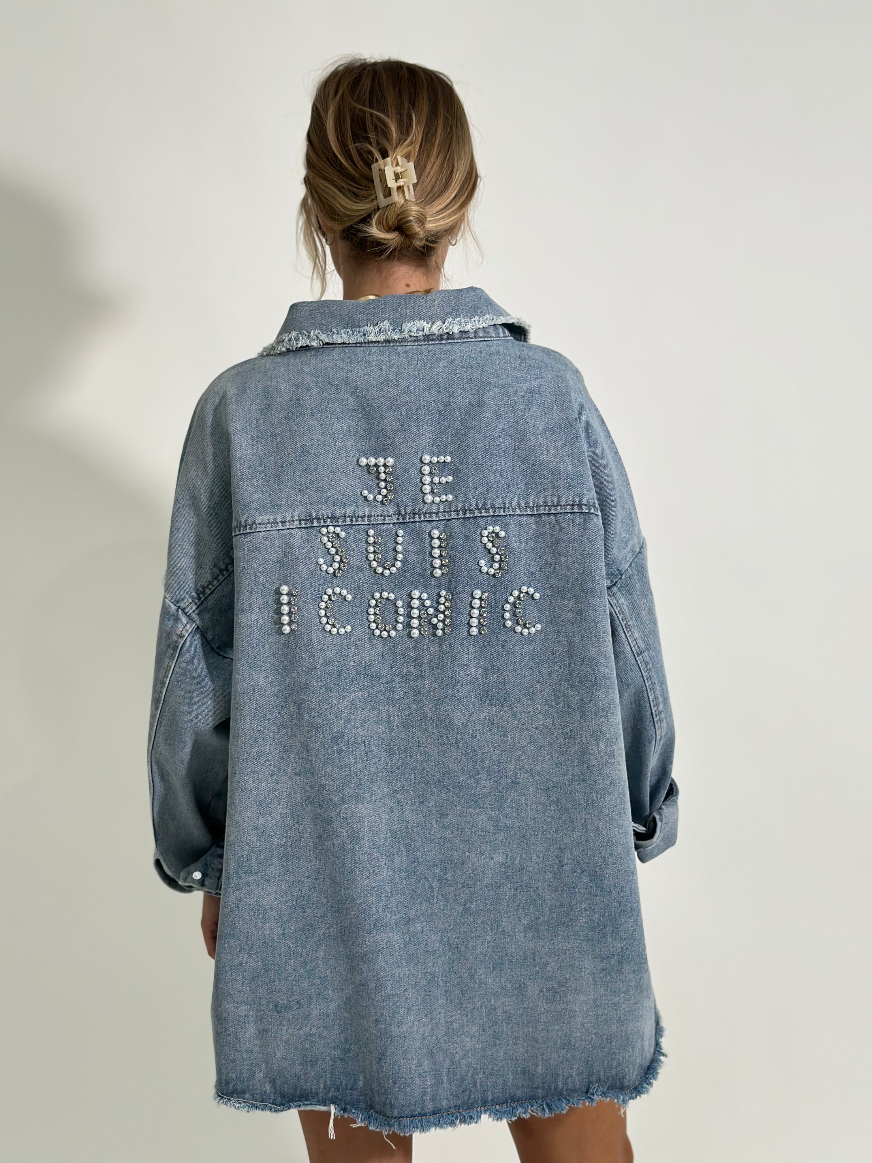 Giacca denim je suis iconic MC038J DENIM