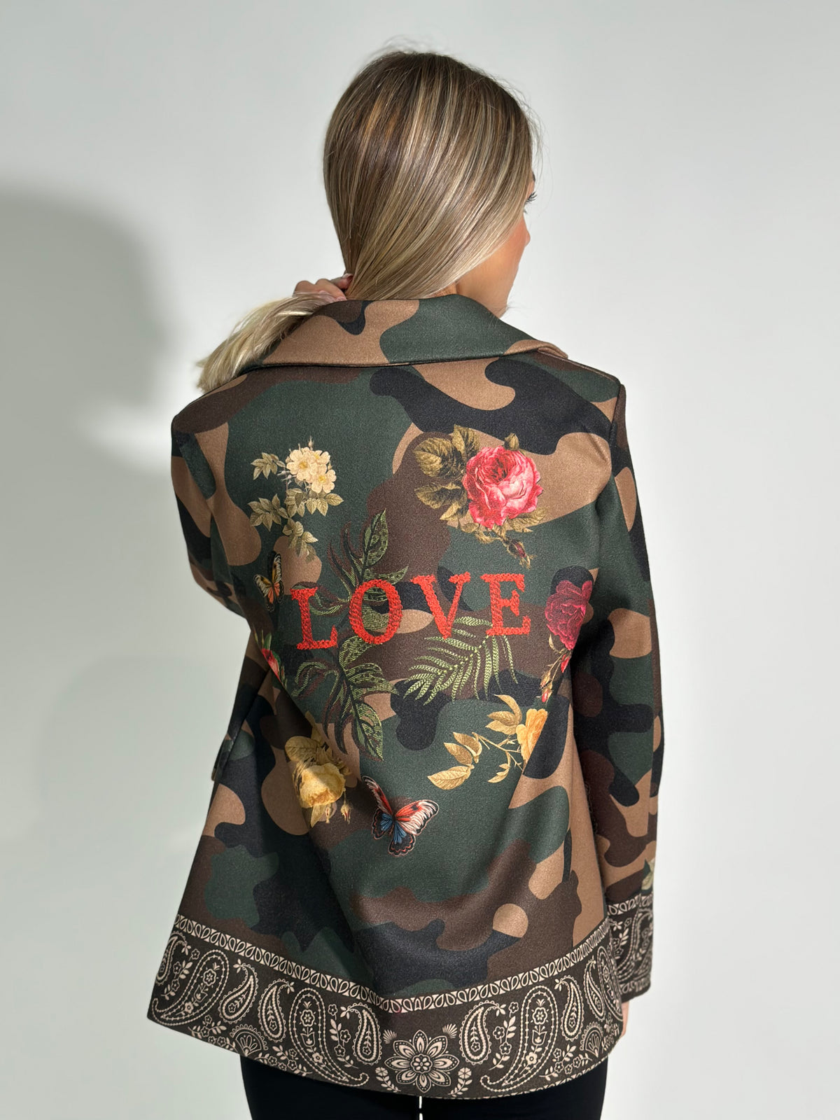 Giacca Love camouflage 7338