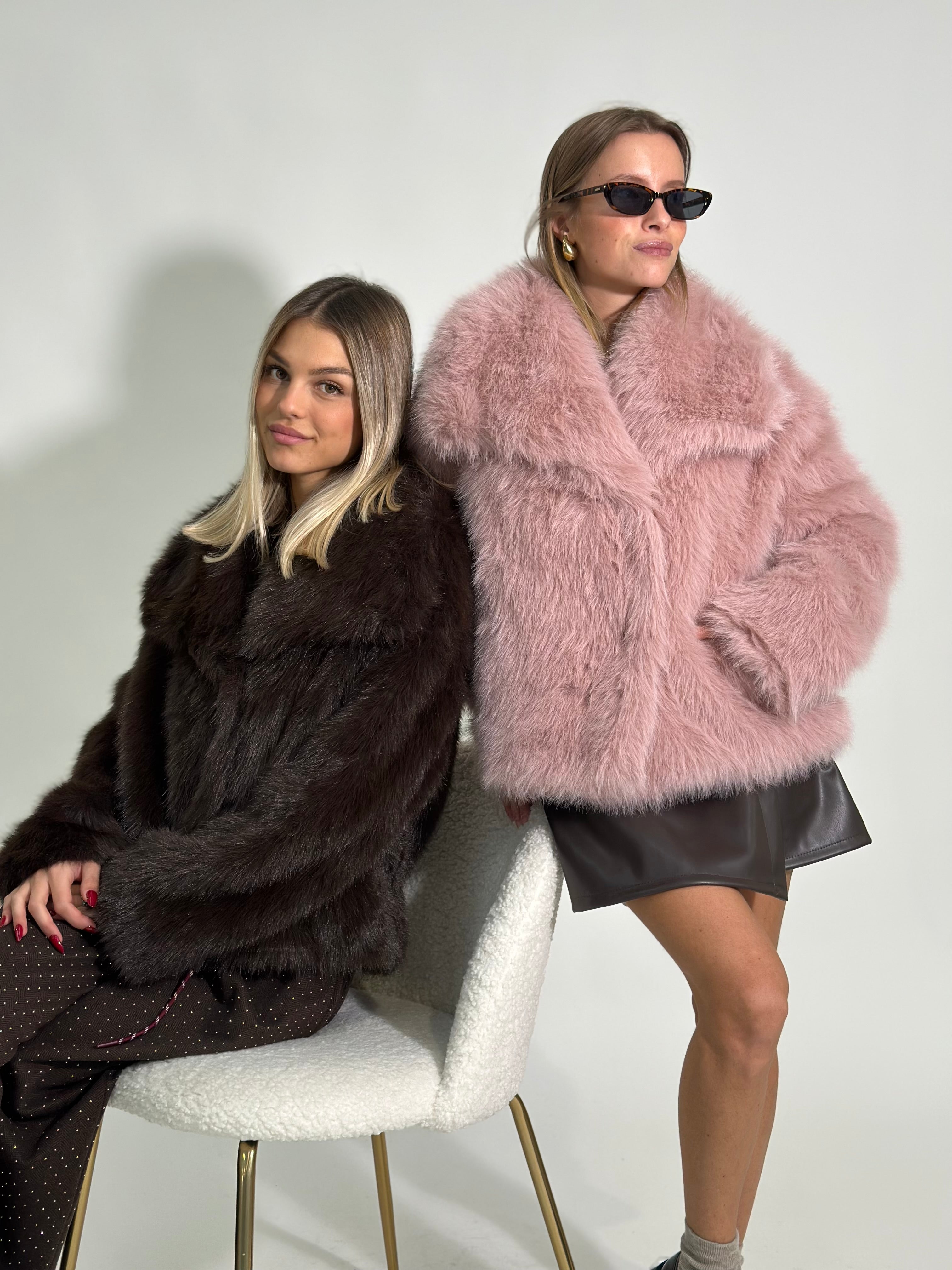 Pelliccia Y0238 ROSA