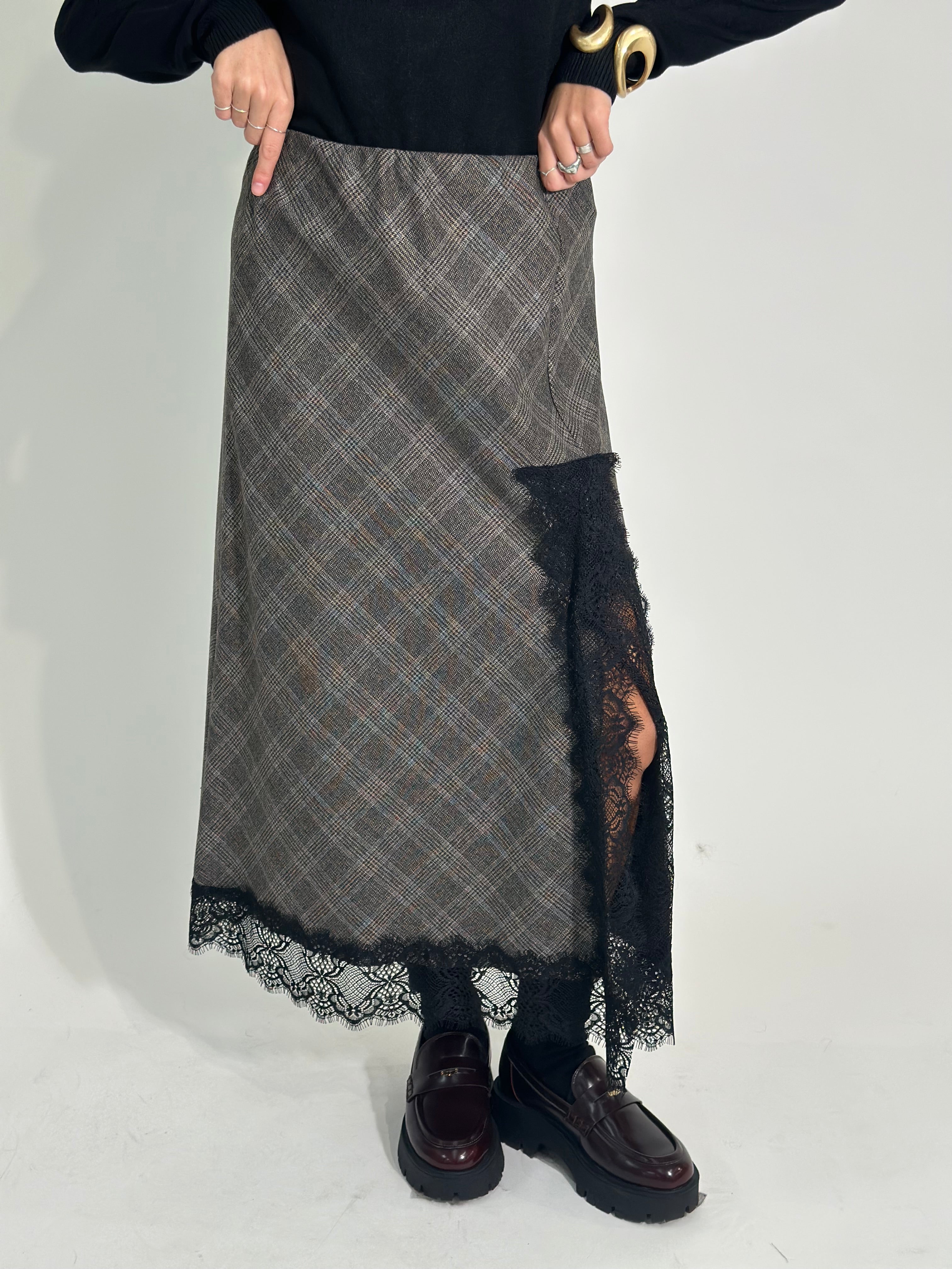 Gonna tartan pizzo 4759