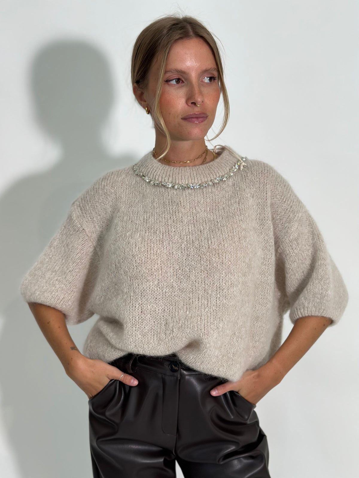 Maglia scatoletta mohair 24123