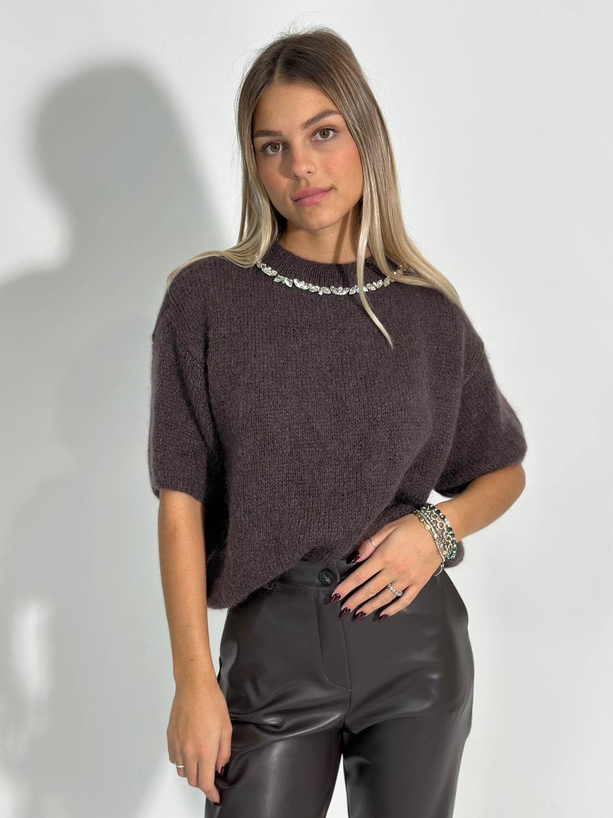 Maglia scatoletta mohair 24123
