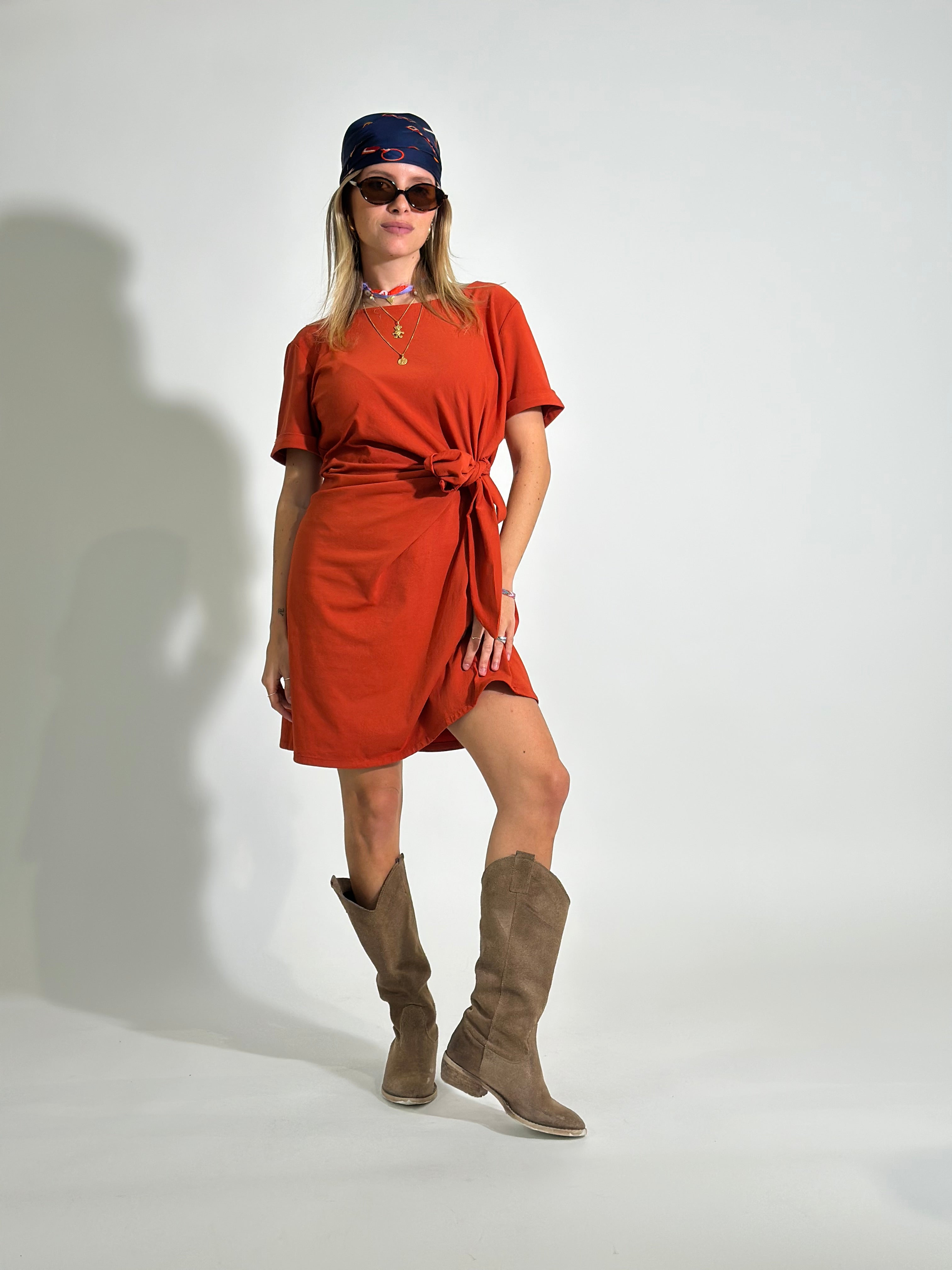 Abito nodo 31125 ARANCIO