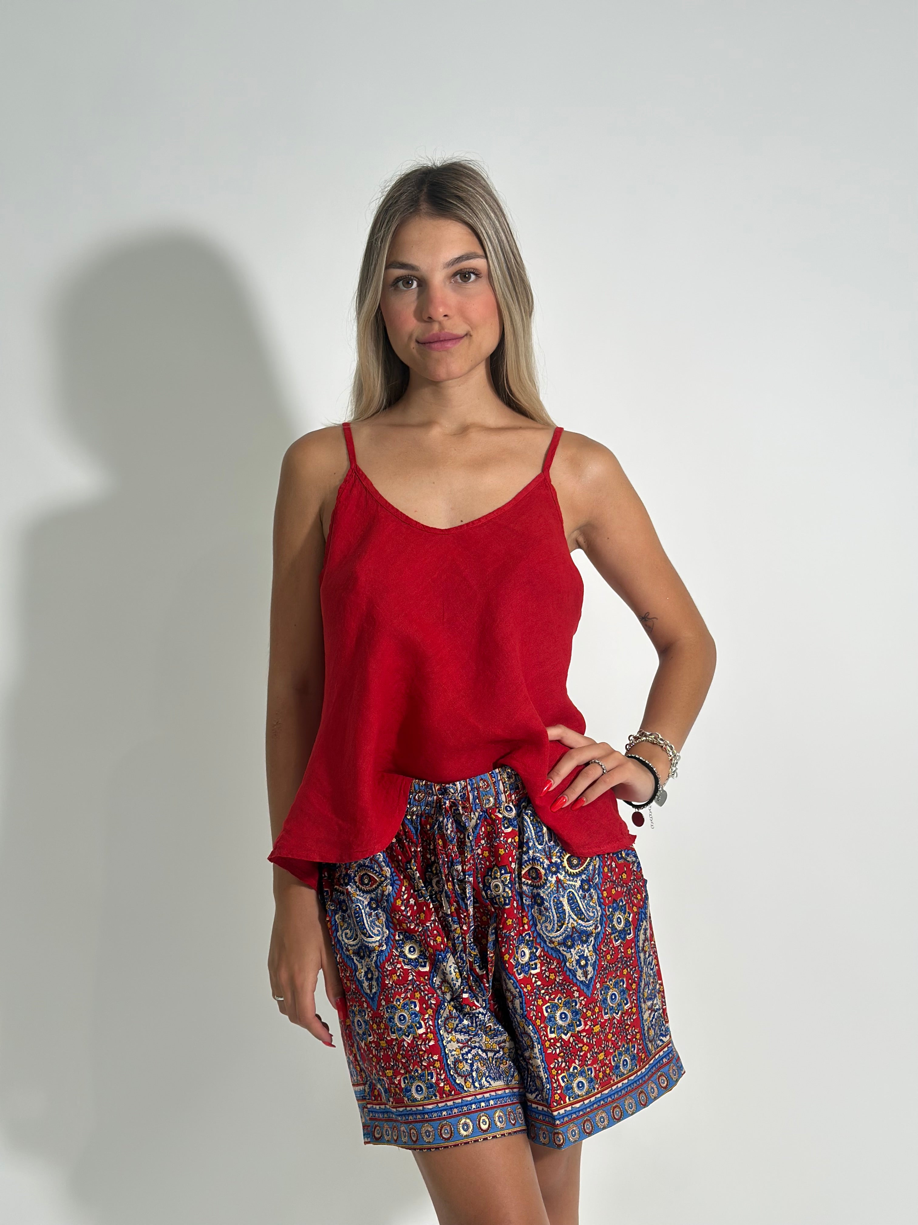 Shorts bohoo seta 1027