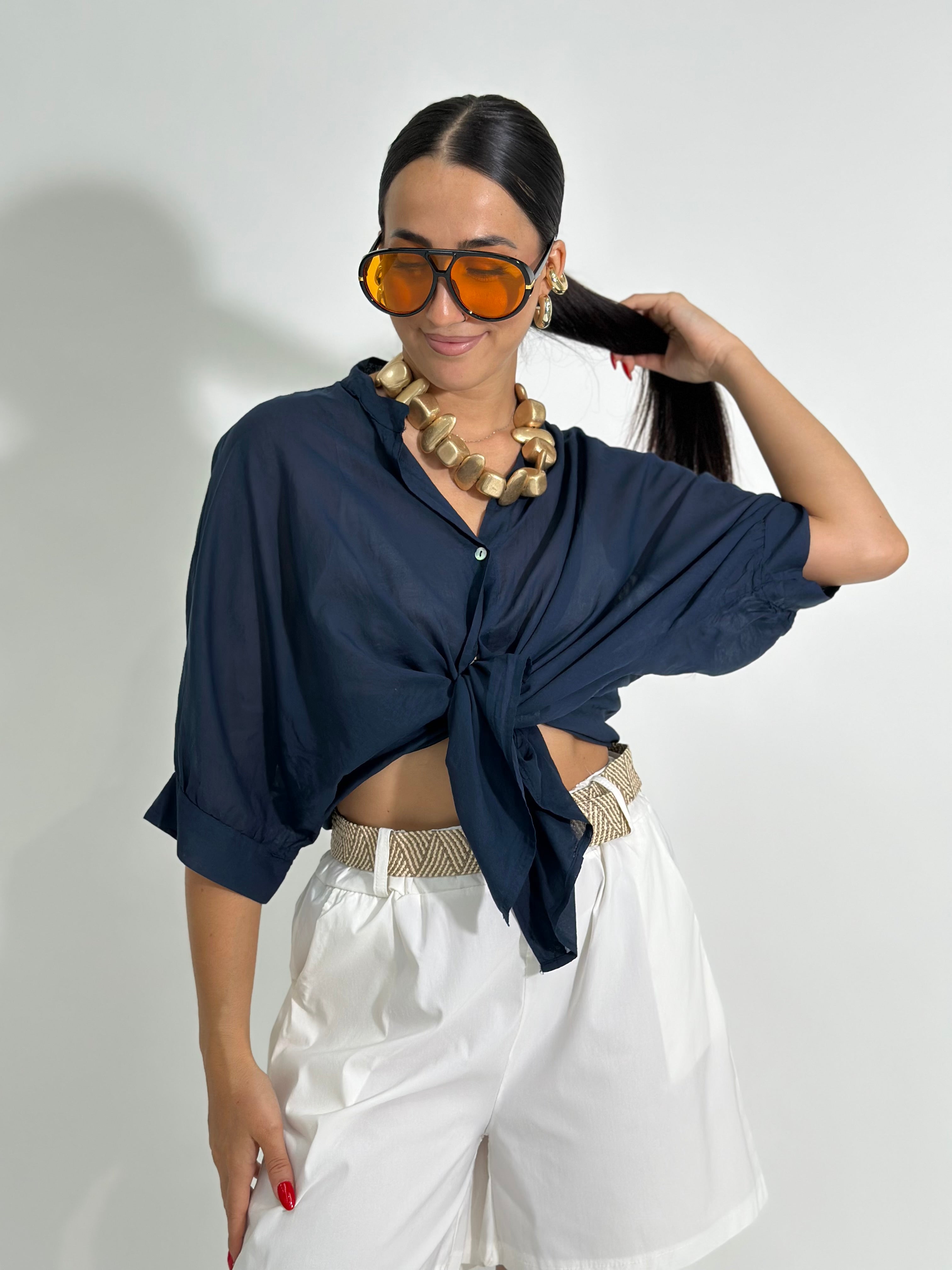 Camicia scatoletta 5568 BLU