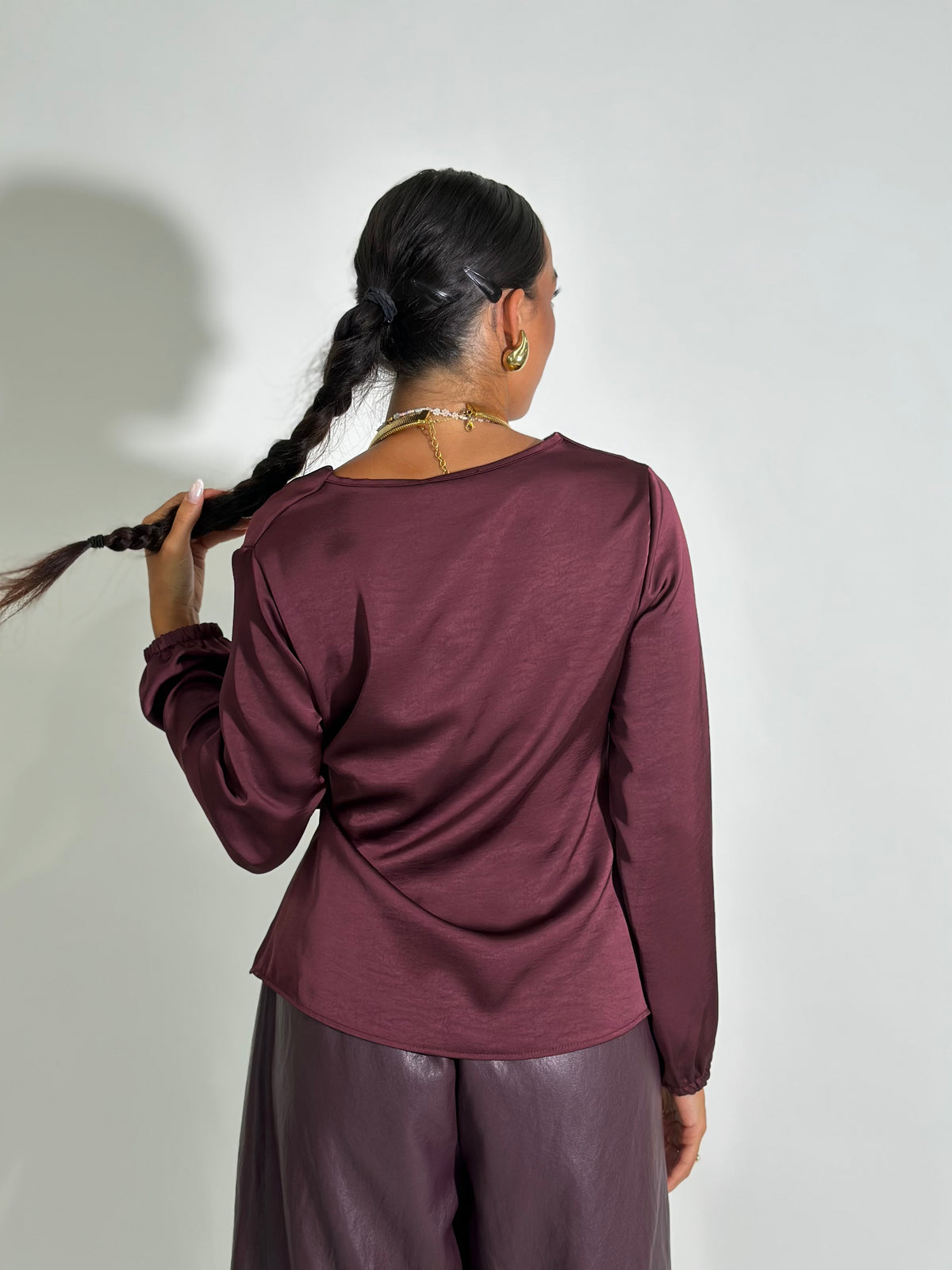 Camicia nodo satin 20072