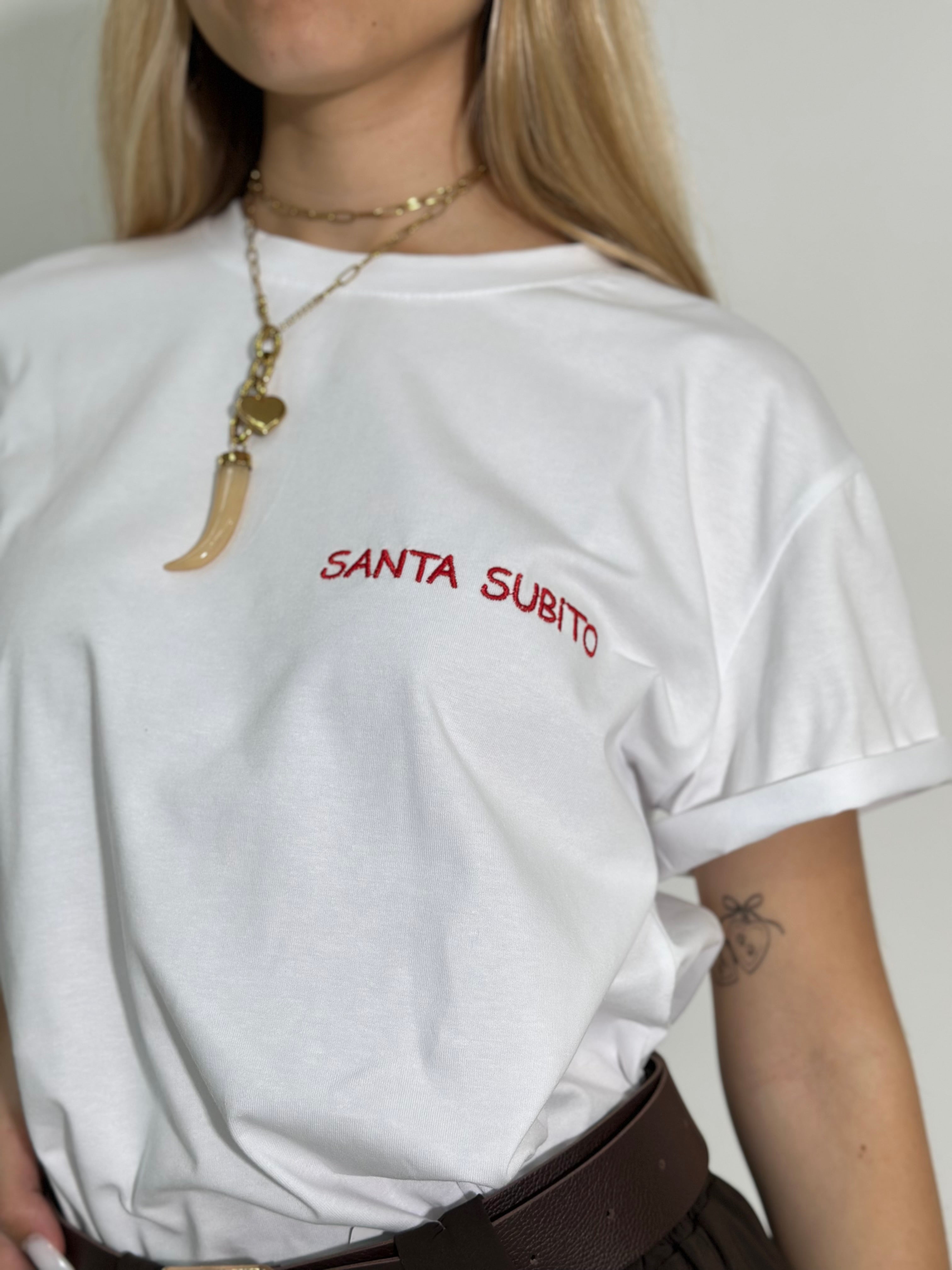 T-shirt C100 Santa ROSSO