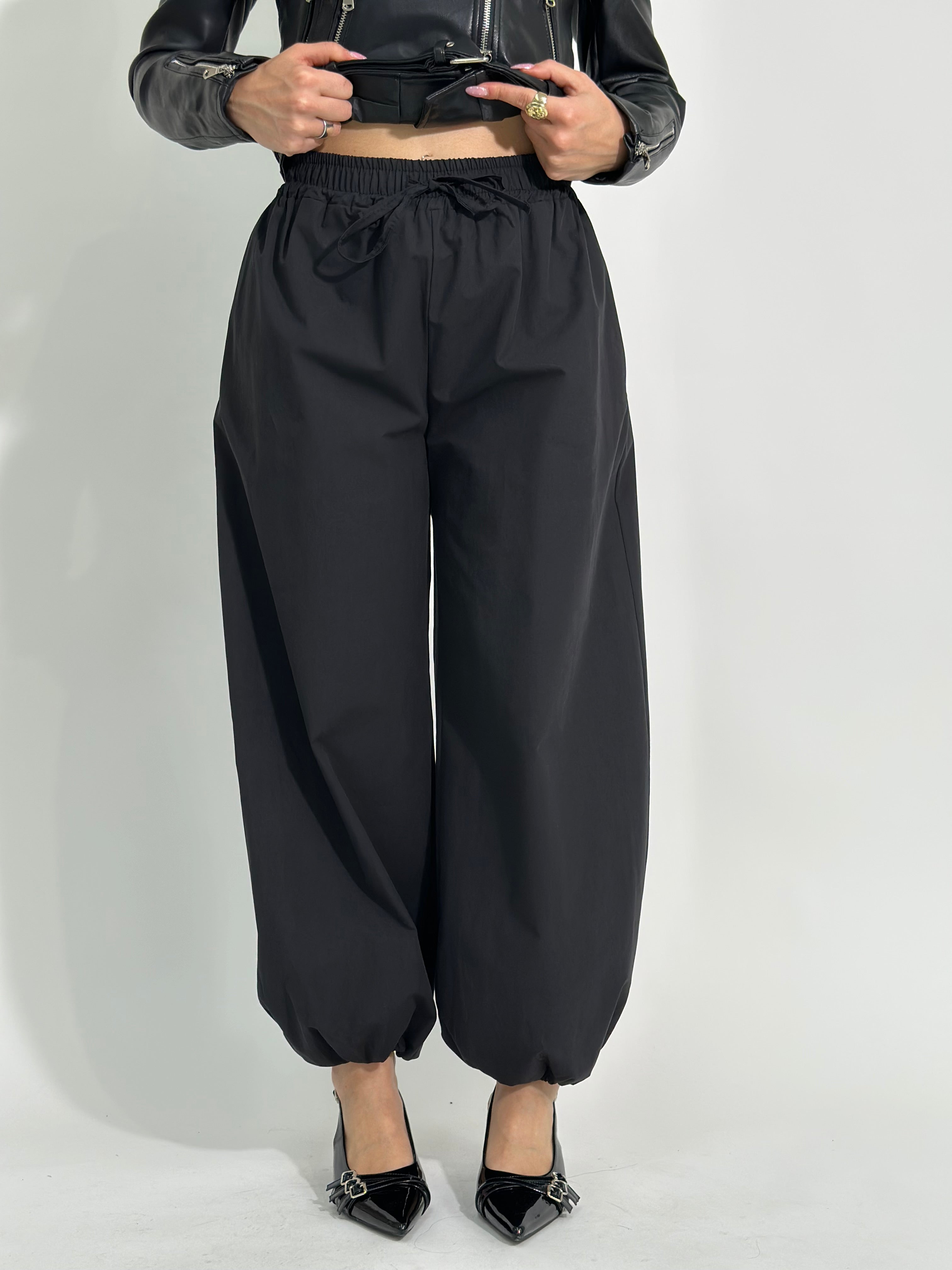 Pantalone jogger 28323 NERO