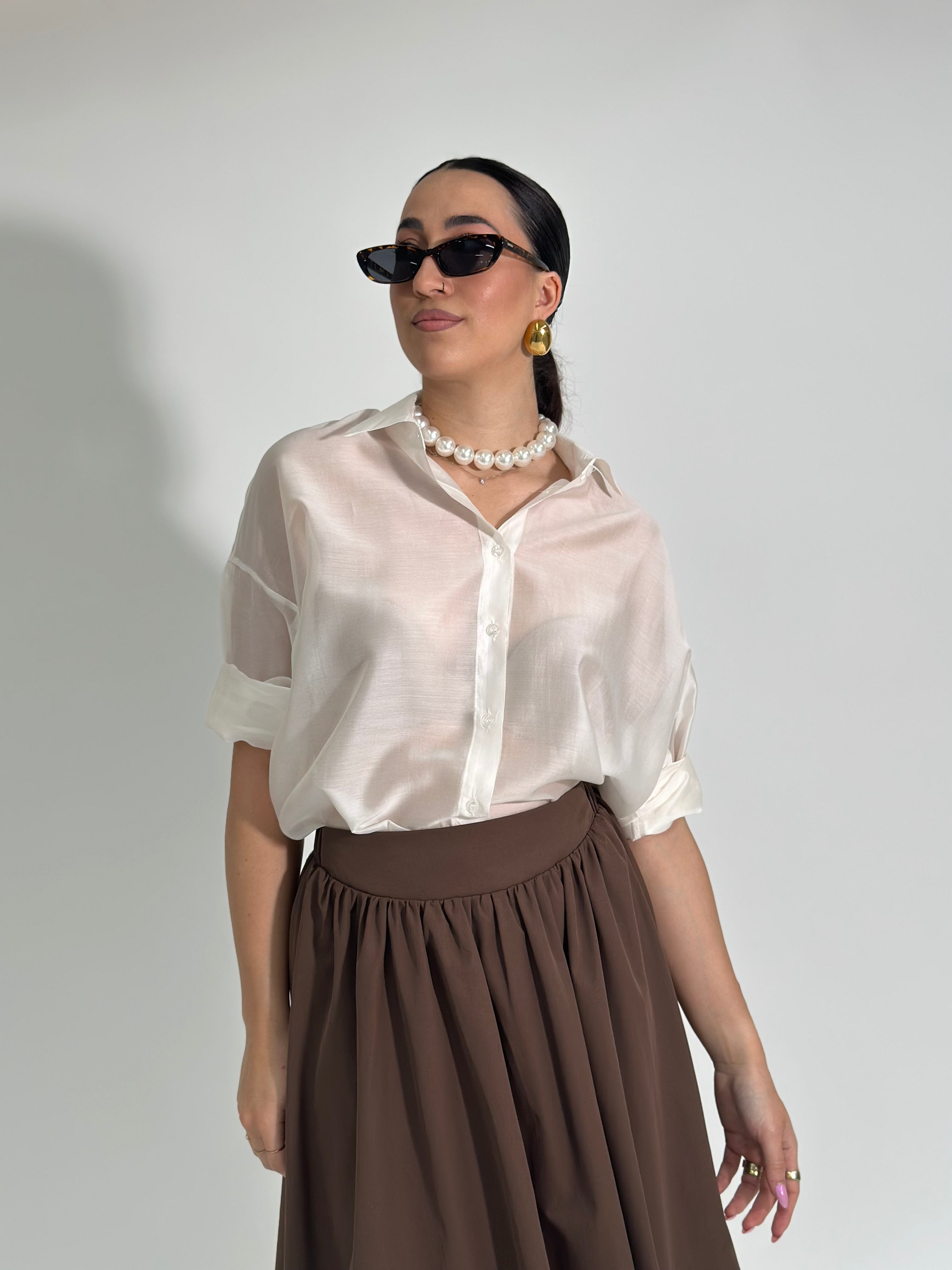 Camicia leggera 5329 PANNA