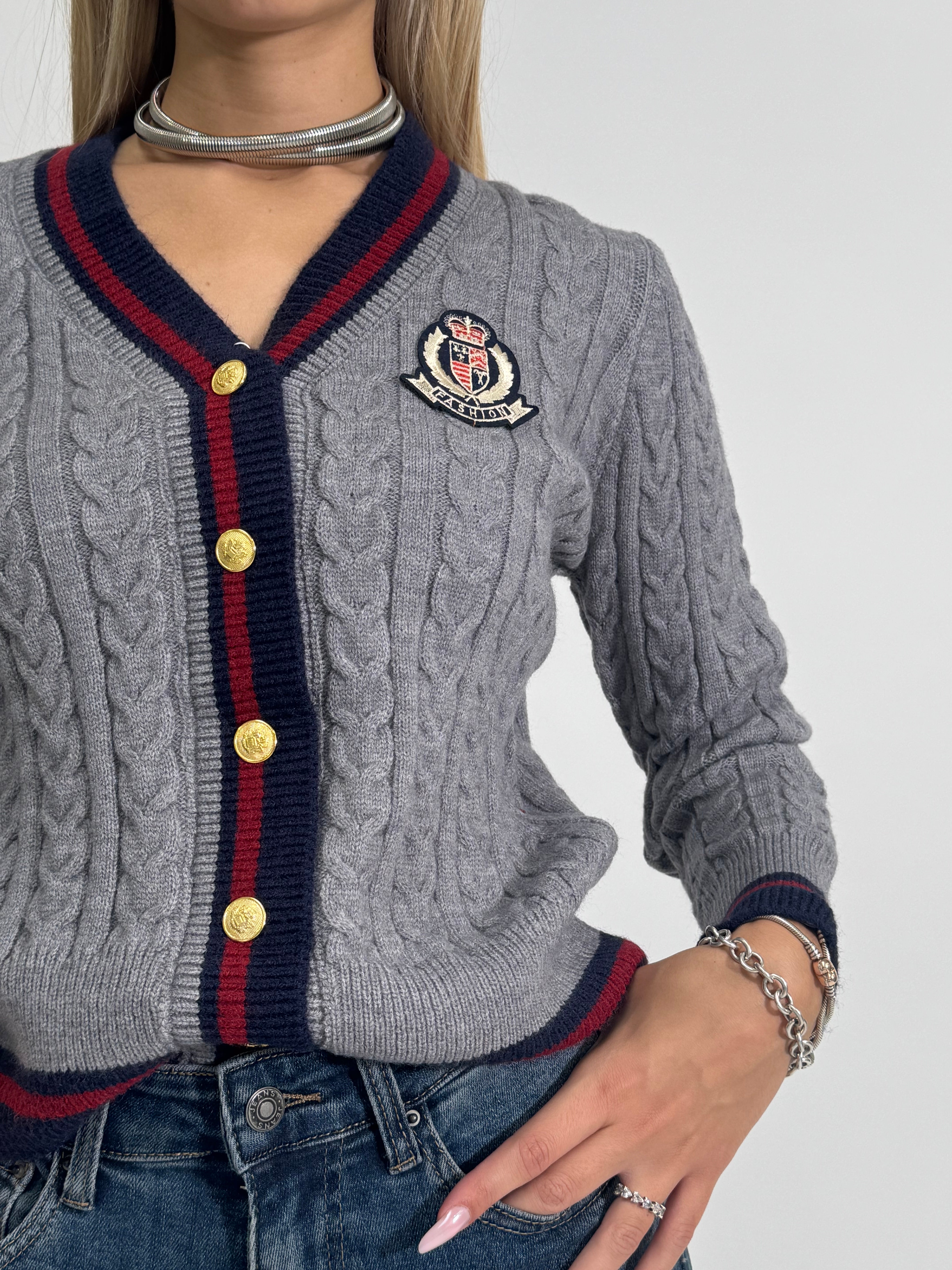 Cardigan 9388 GRIGIO