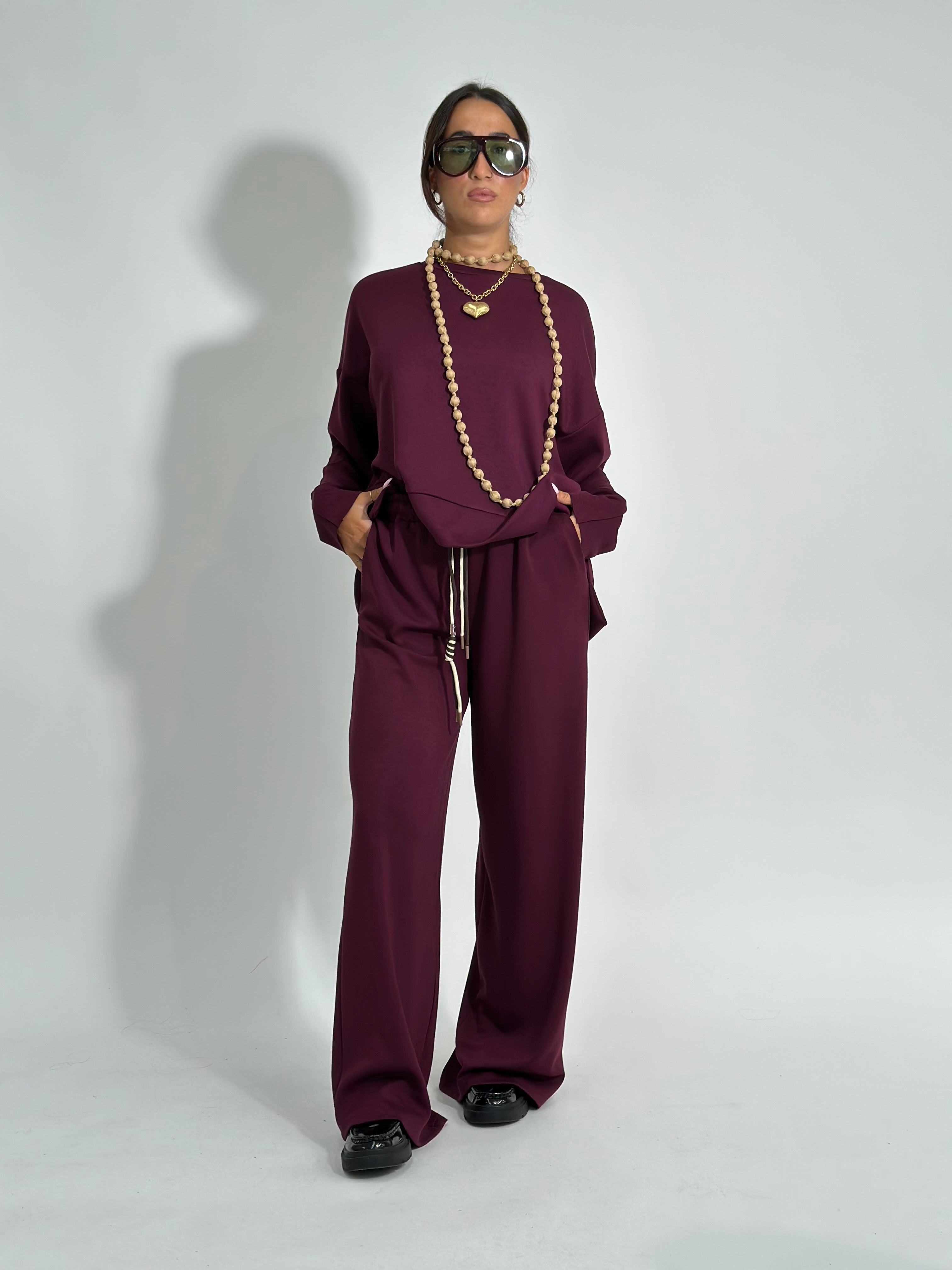 Pantalone culisse 25413 BORDO'