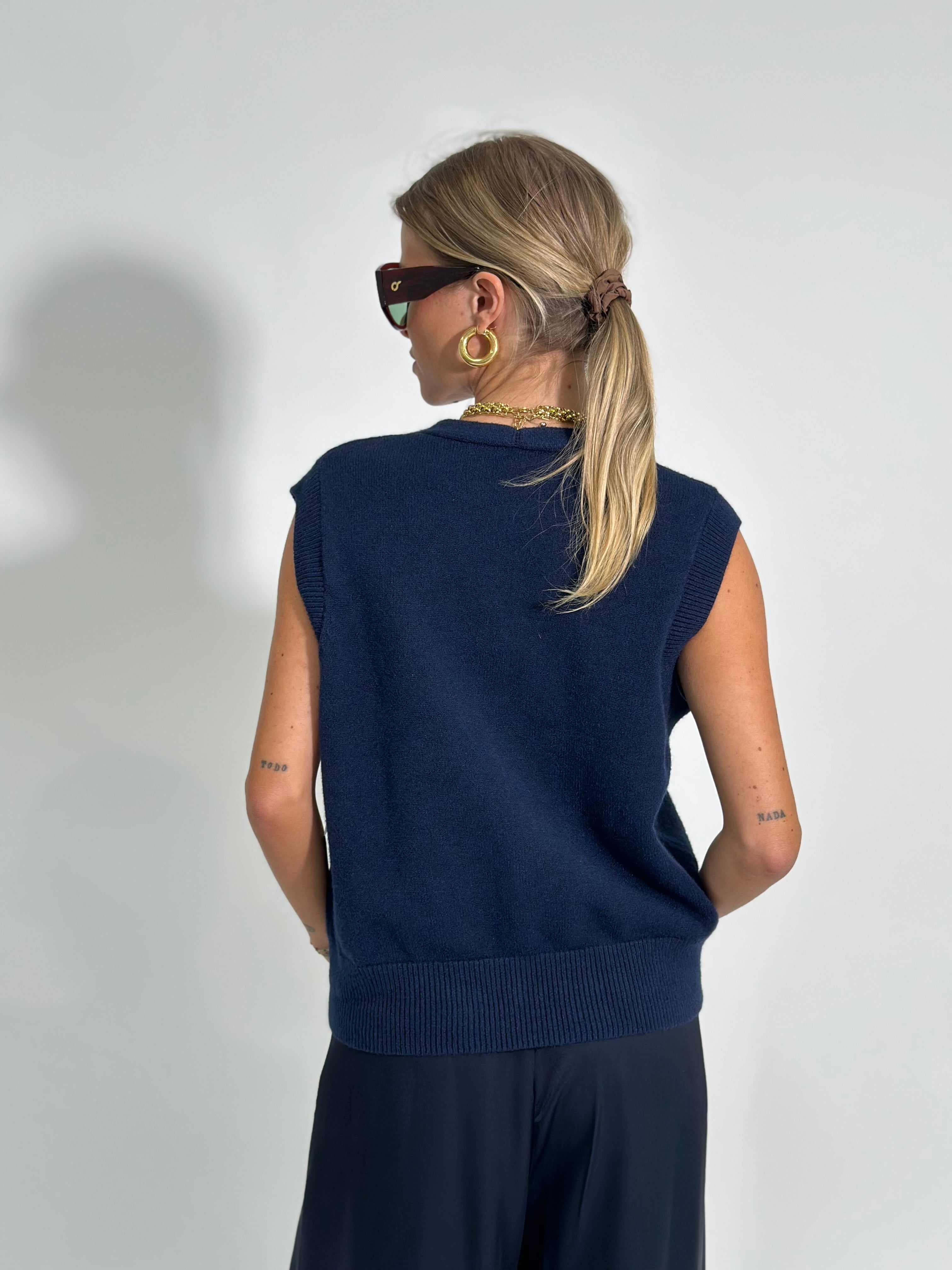 Gilet gioiello H5666 BLU