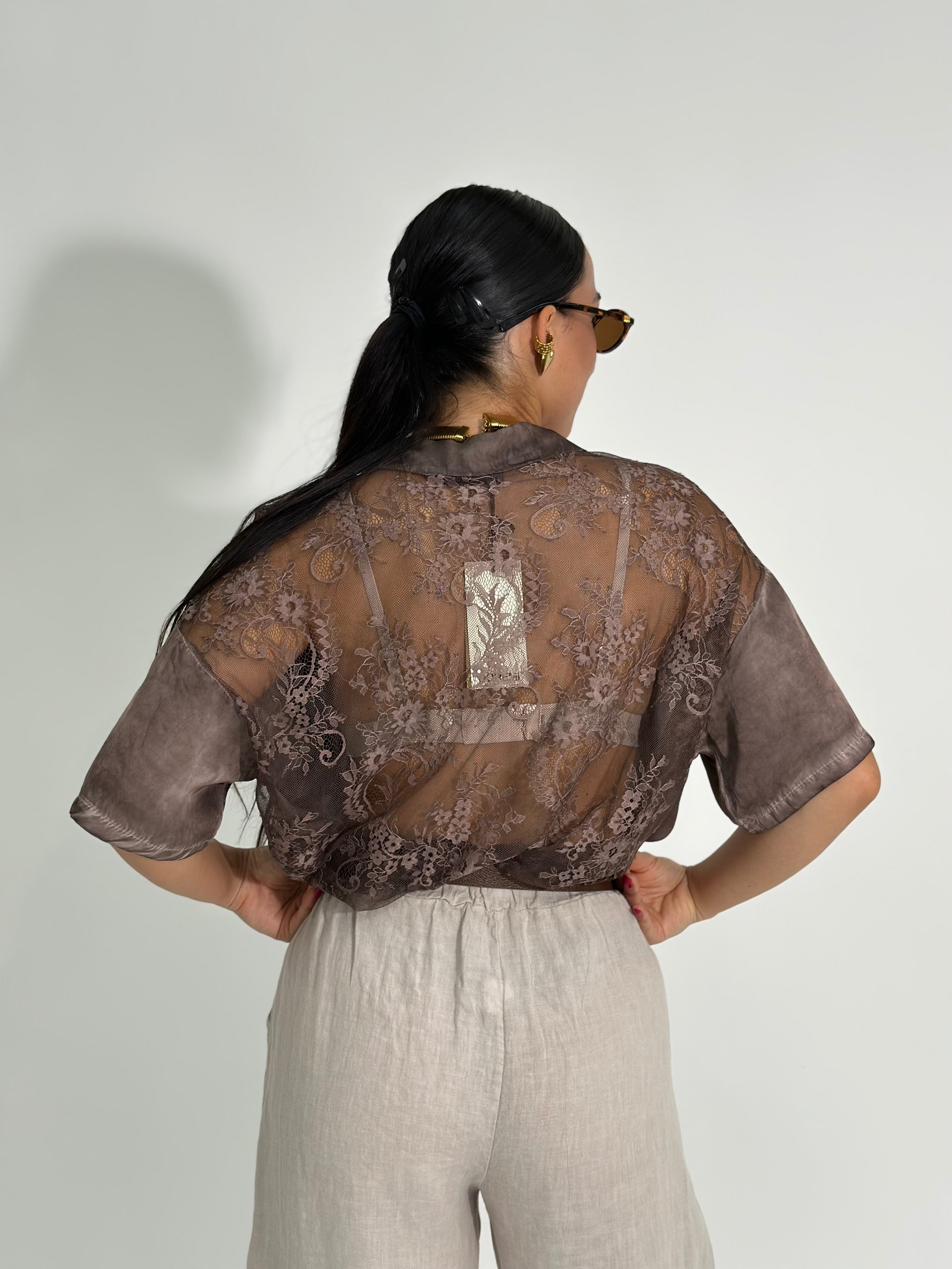 Camicia pizzo 10674