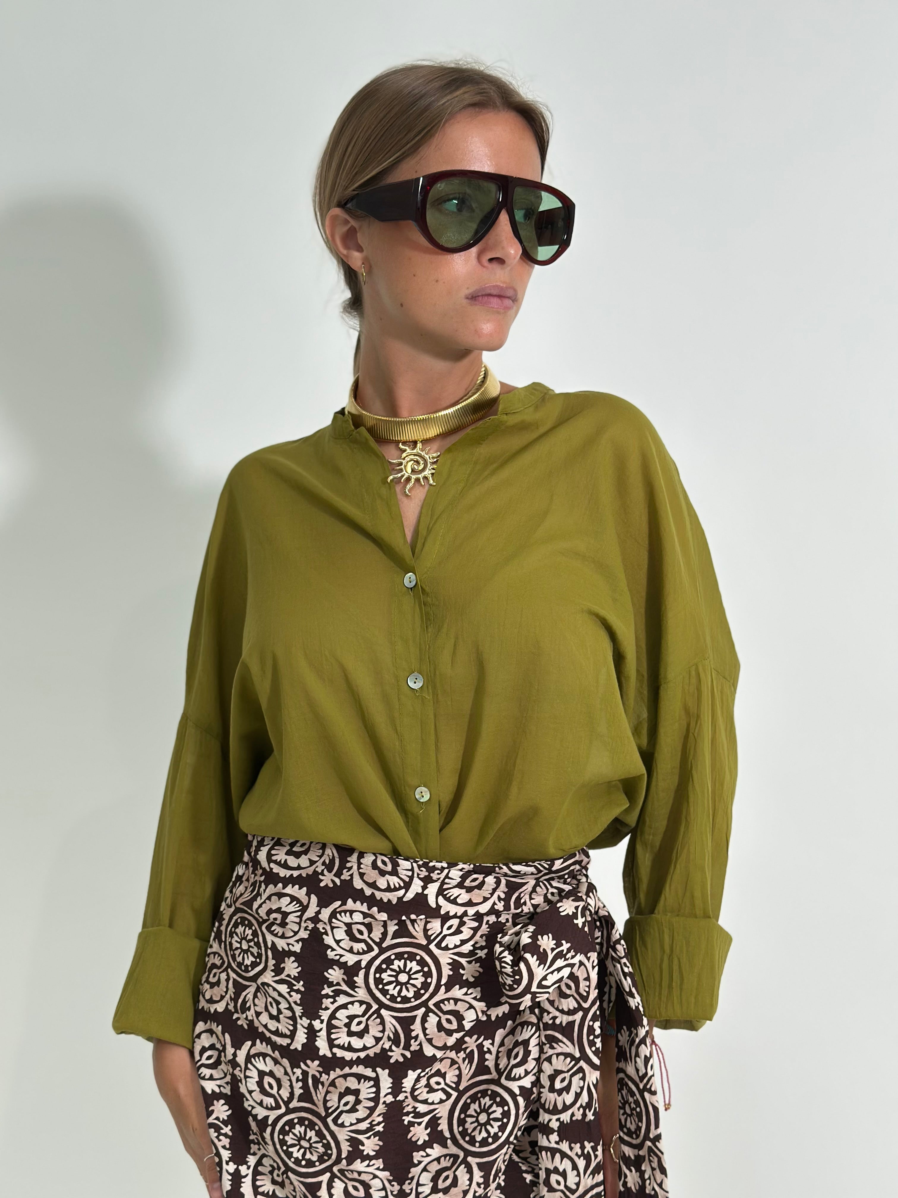 Camicia soft 3020 VERDE OLIVA