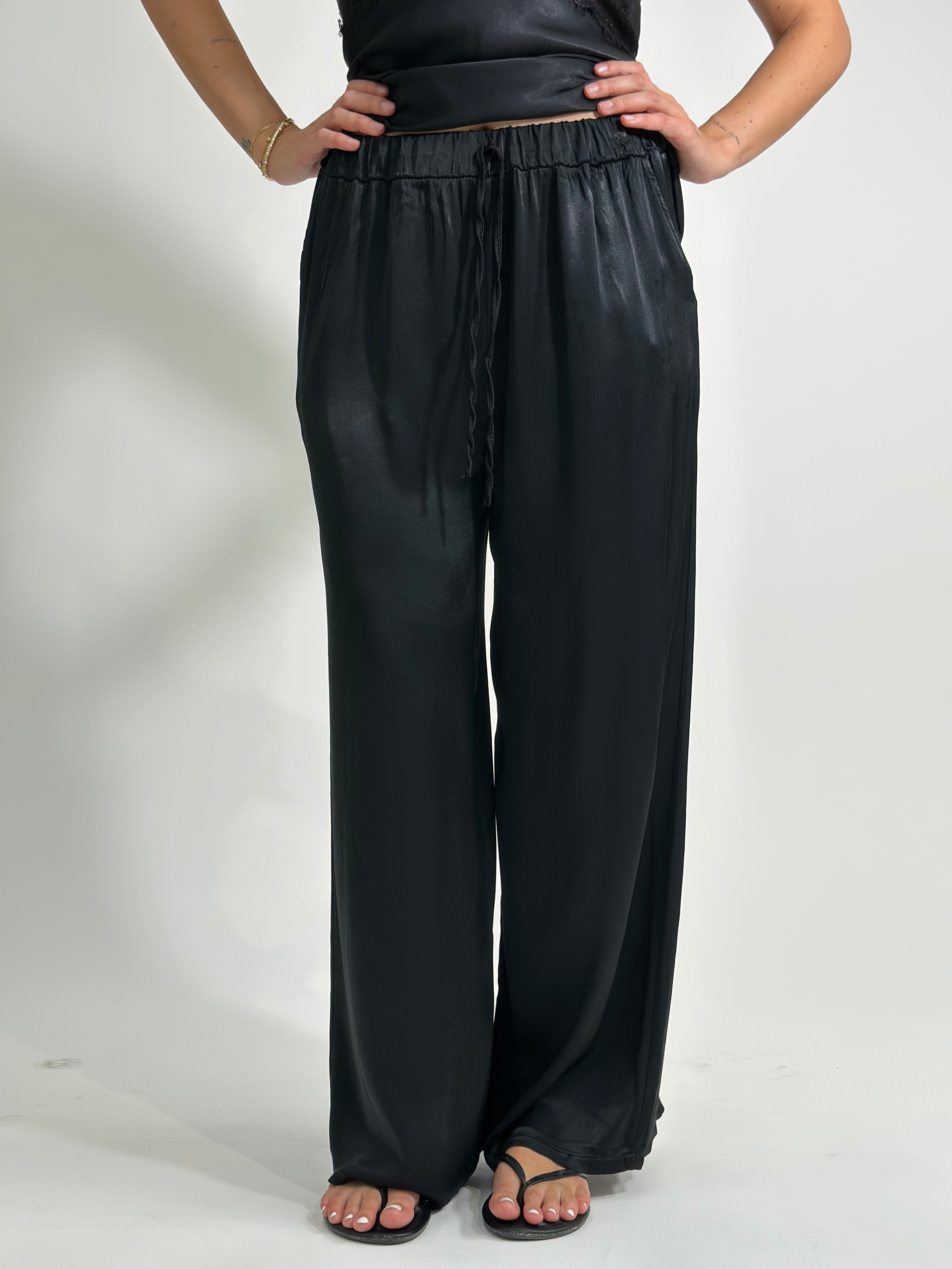 Pantalone satin coulisse 60006