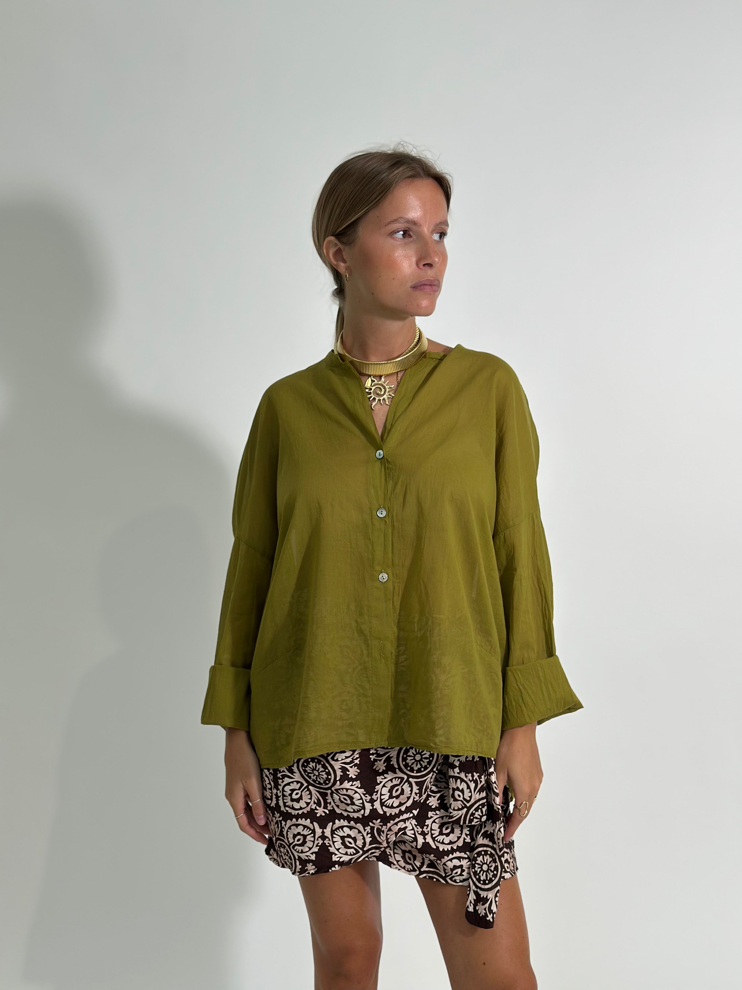 Camicia soft 3020 VERDE OLIVA