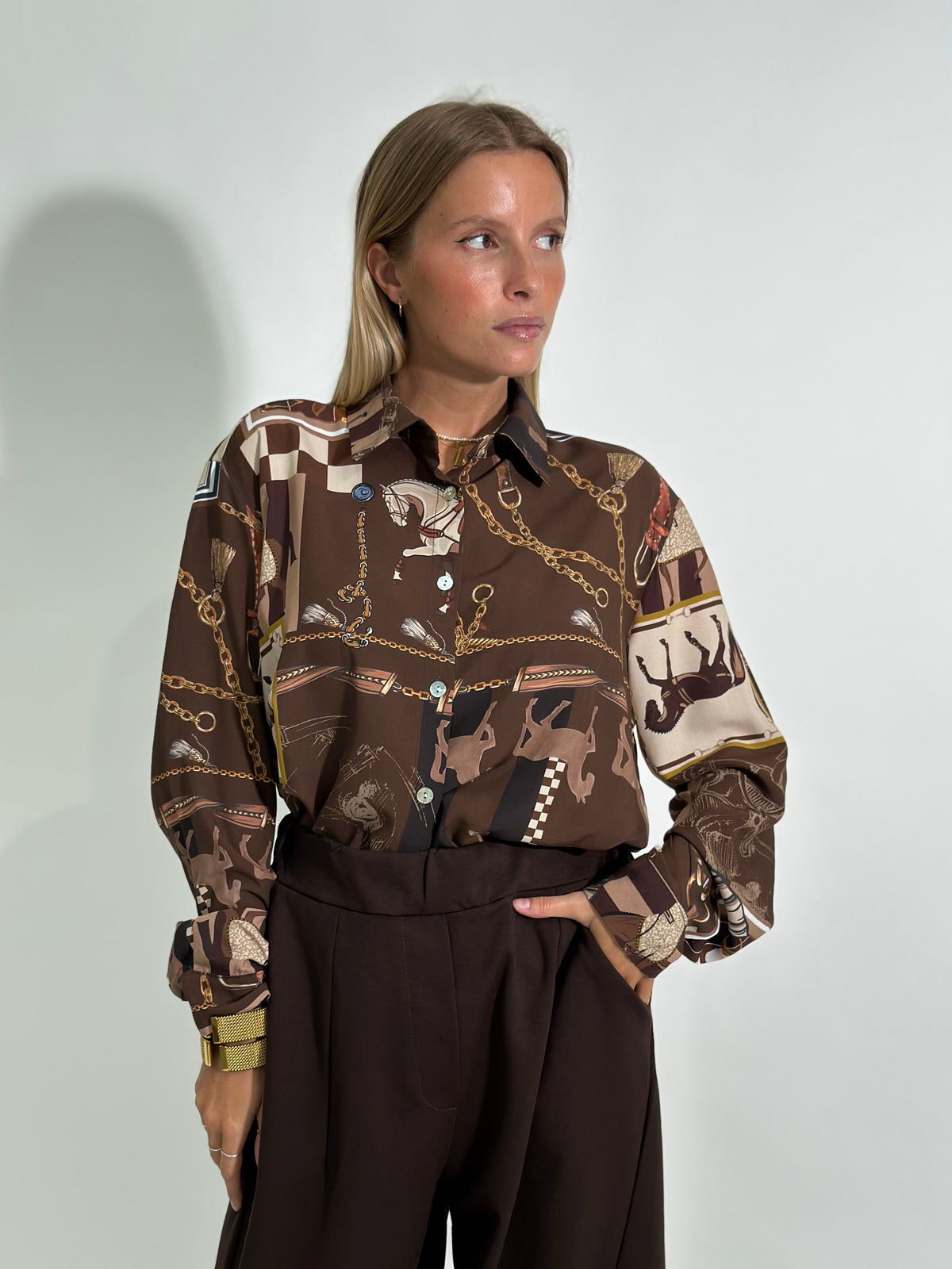 Camicia Horse 22040 MORO