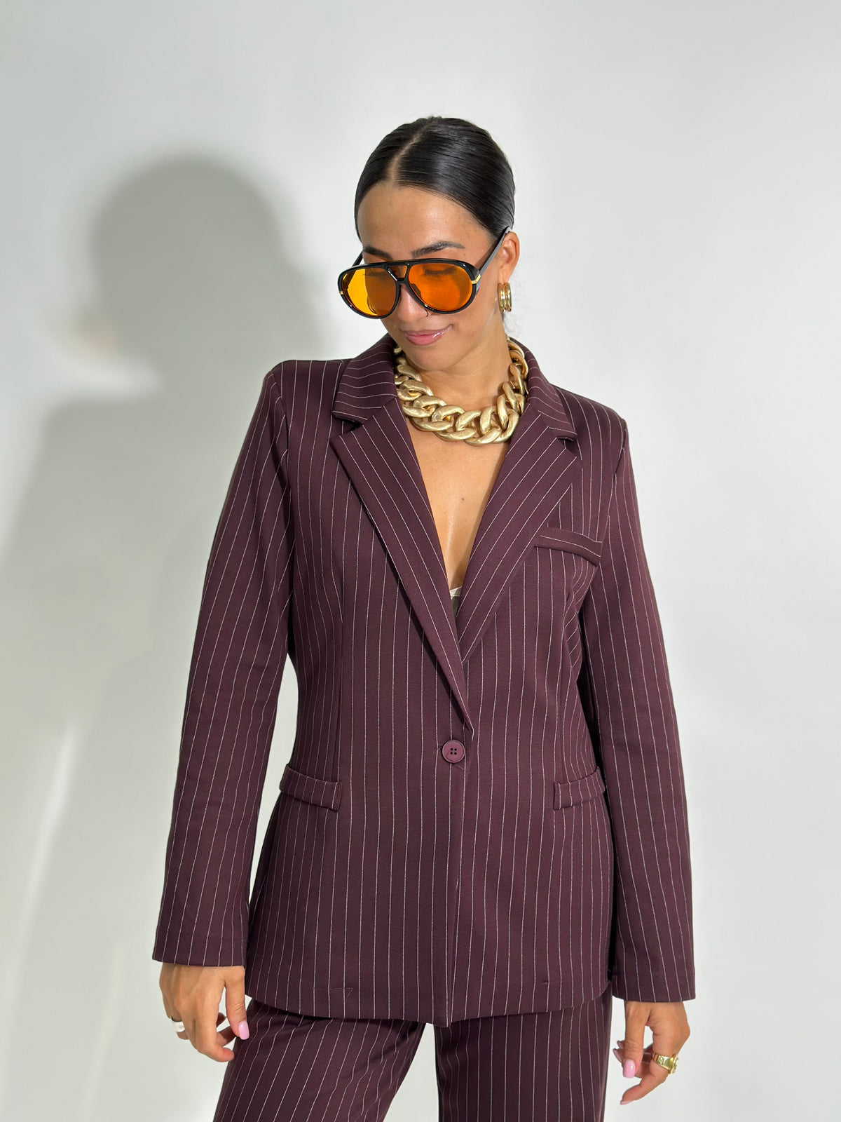 Tailleur gessato punto milano 29010