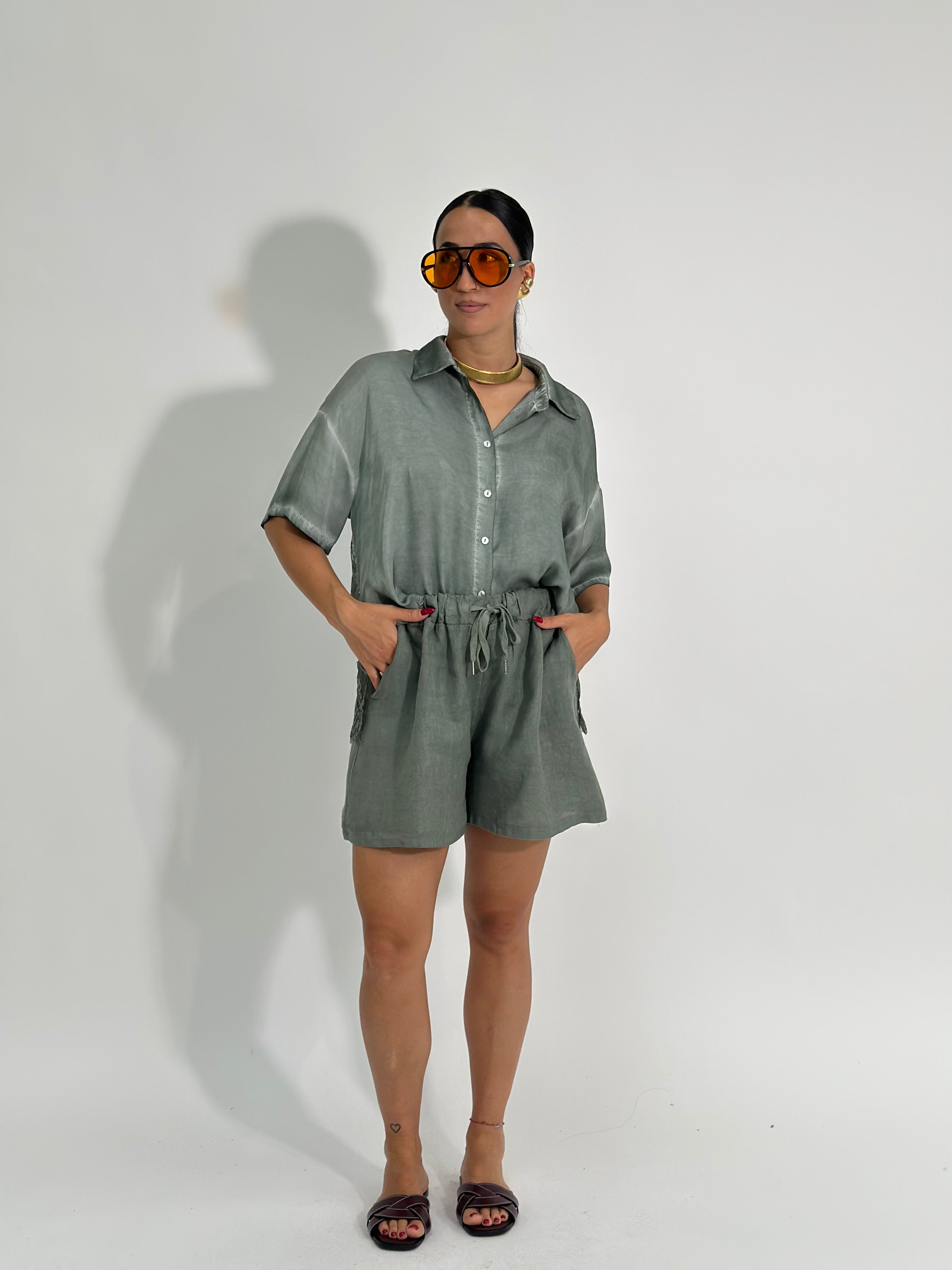 Shorts lino coulisse 23367