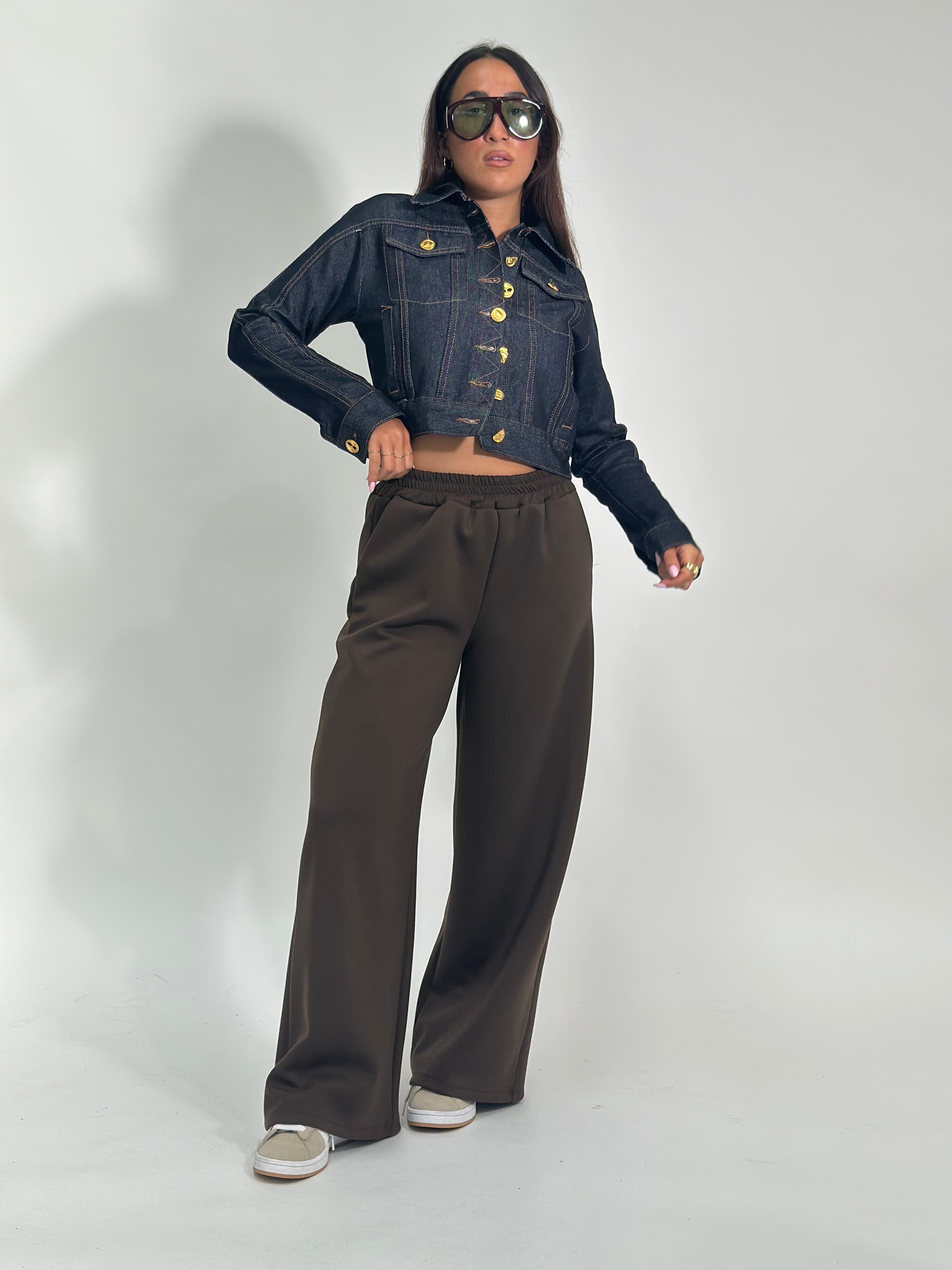 Pantalone confort 6382 MARRONE
