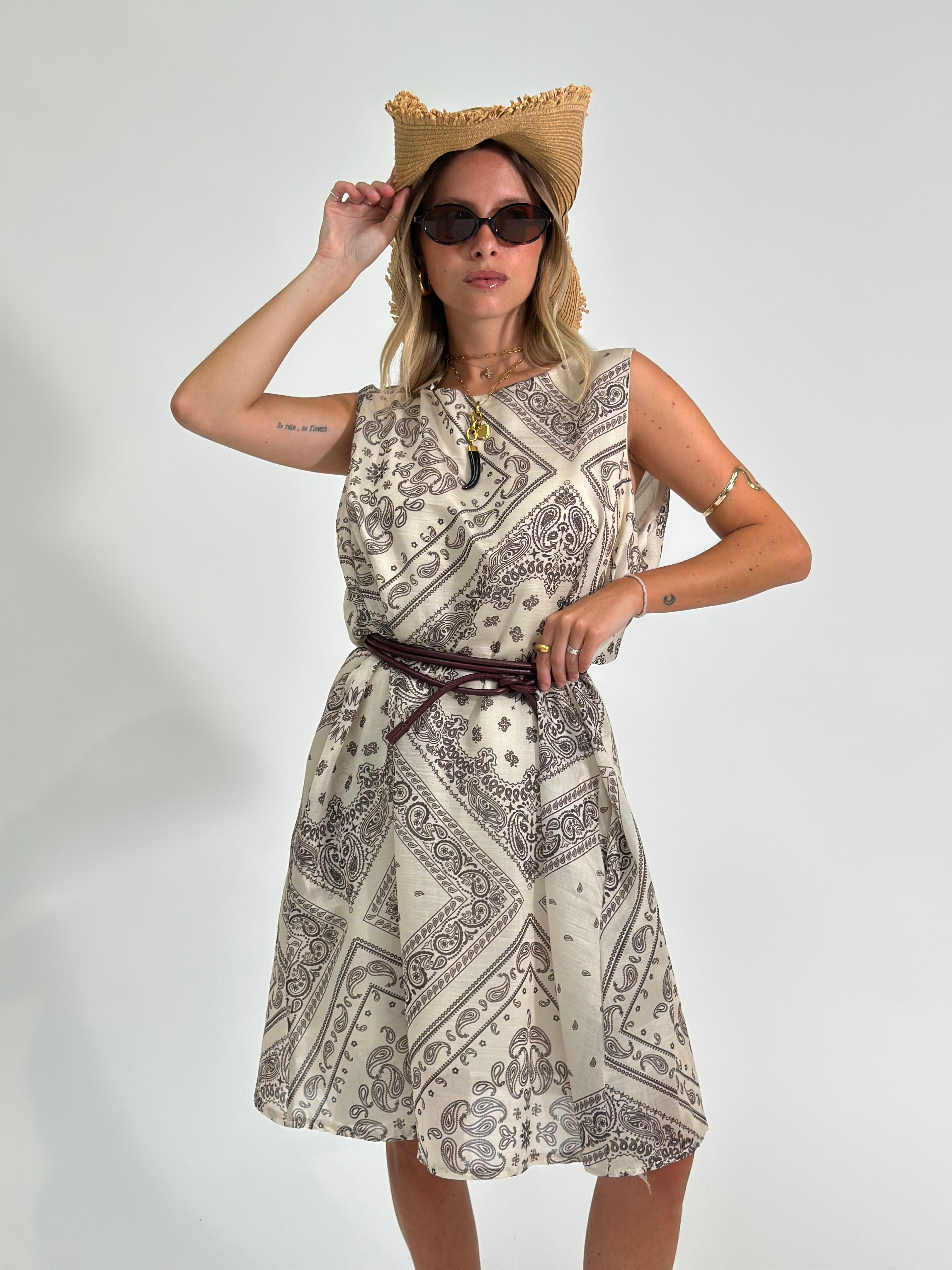 Abito bandana 4563 BEIGE