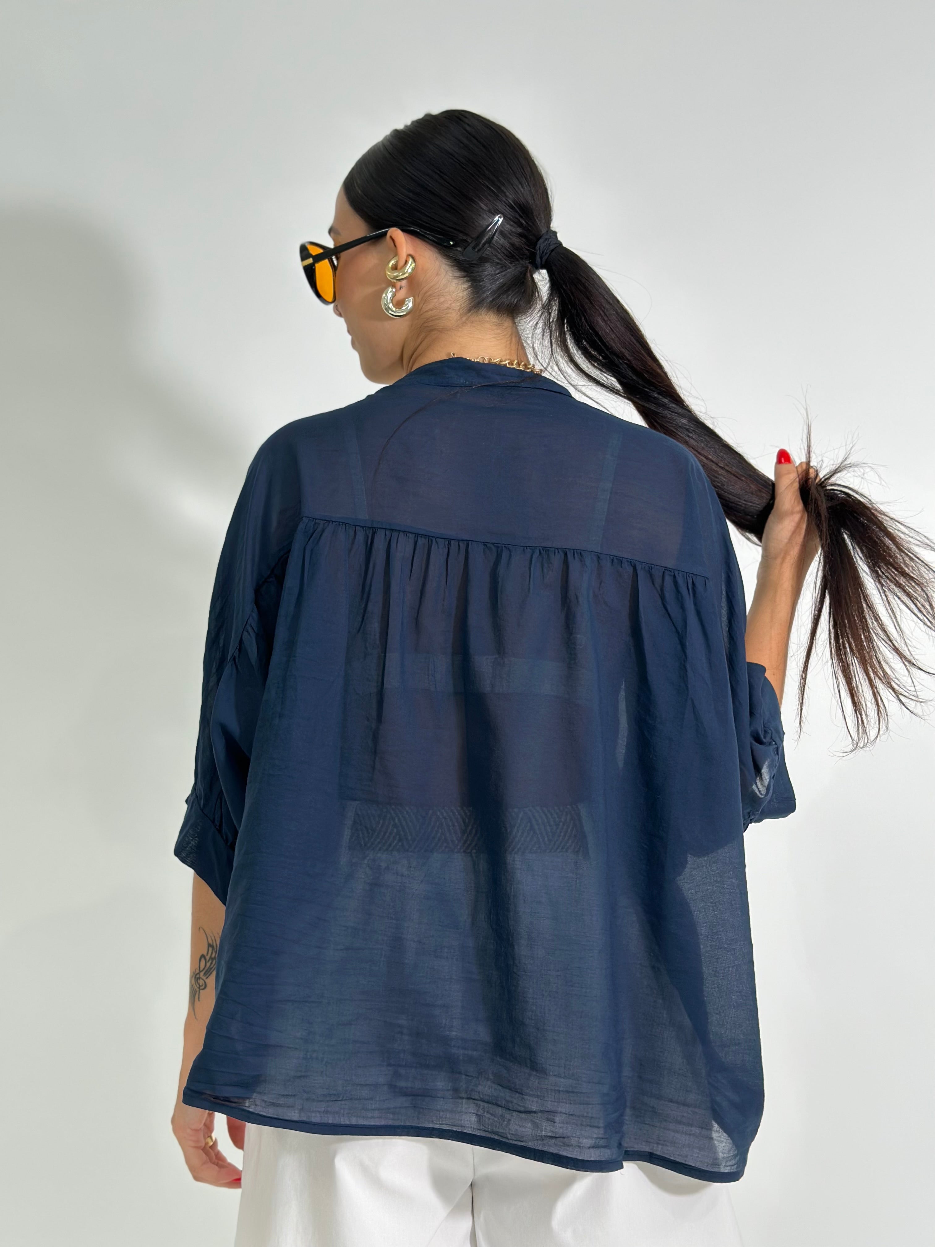 Camicia scatoletta 5568 BLU