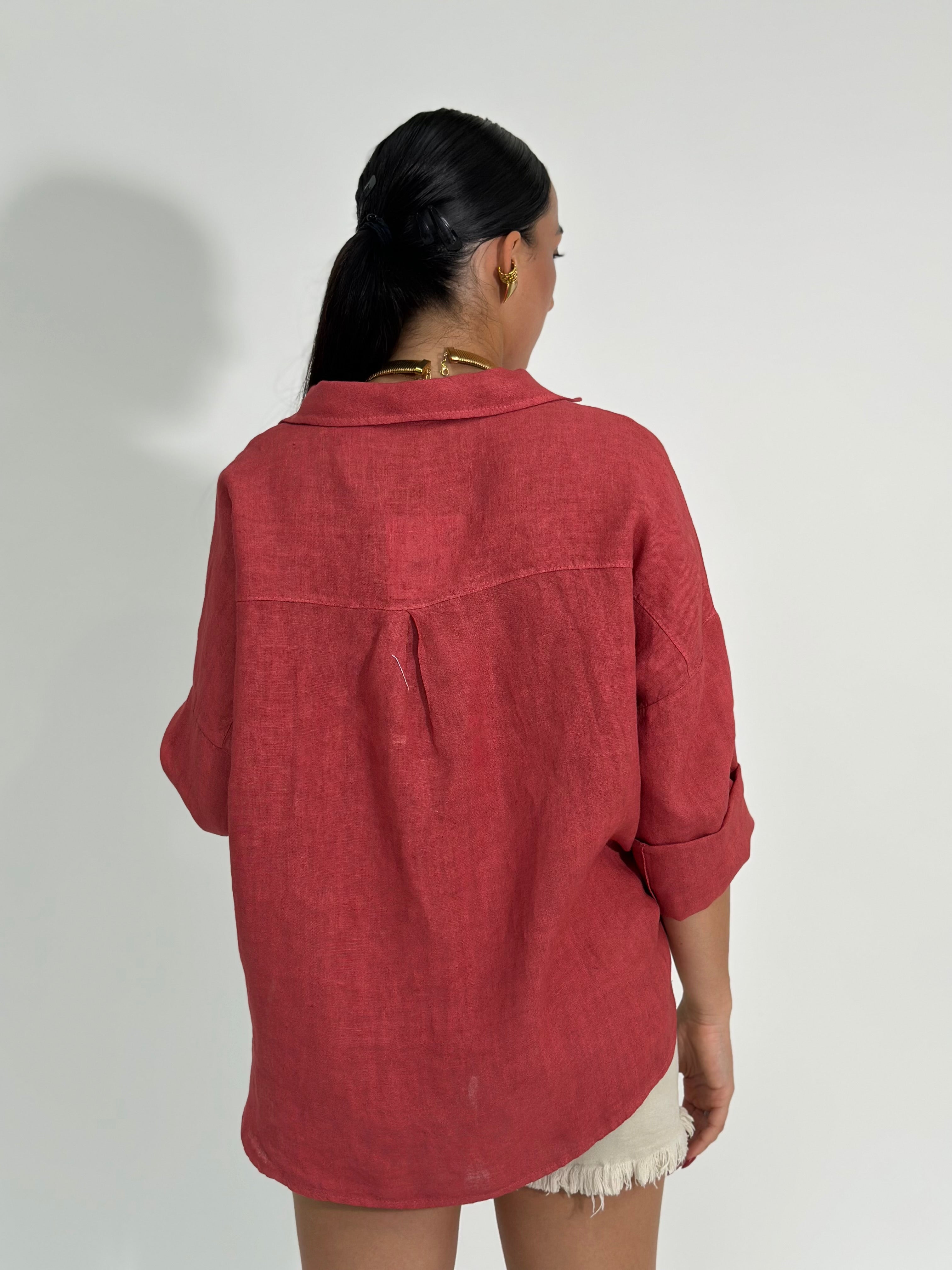 Camicia lino over 89303