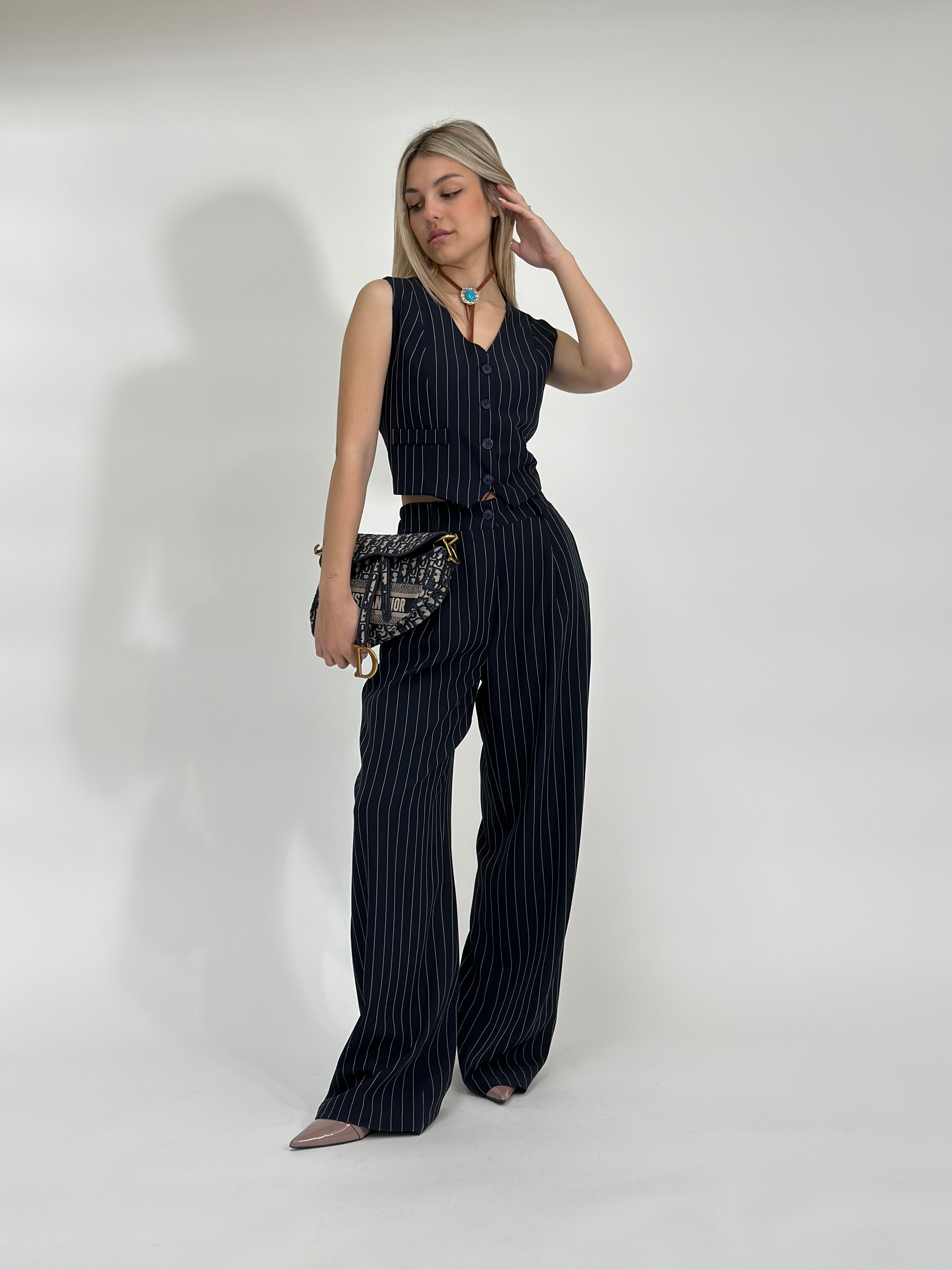 Completo gilet 35755 BLU